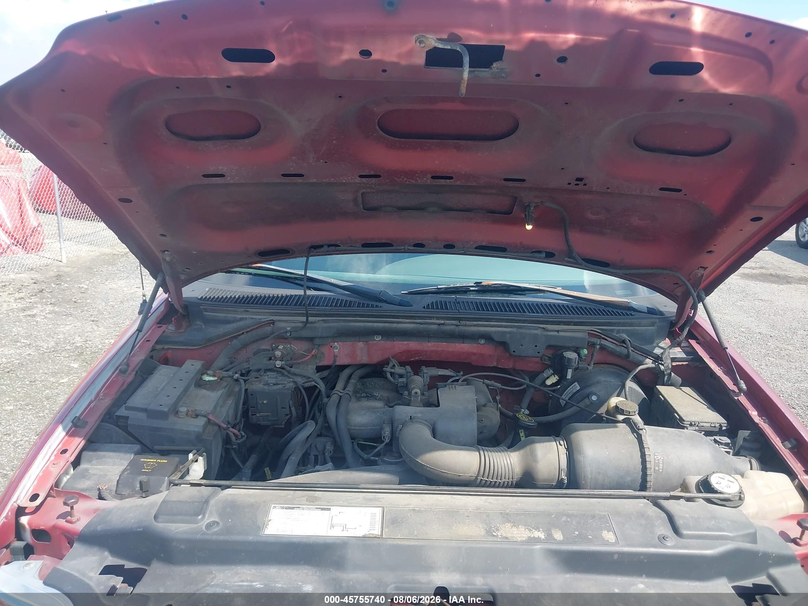 2000 Ford F-150 Work Series/xl/xlt Red vin: 2FTZX1727YCA83981