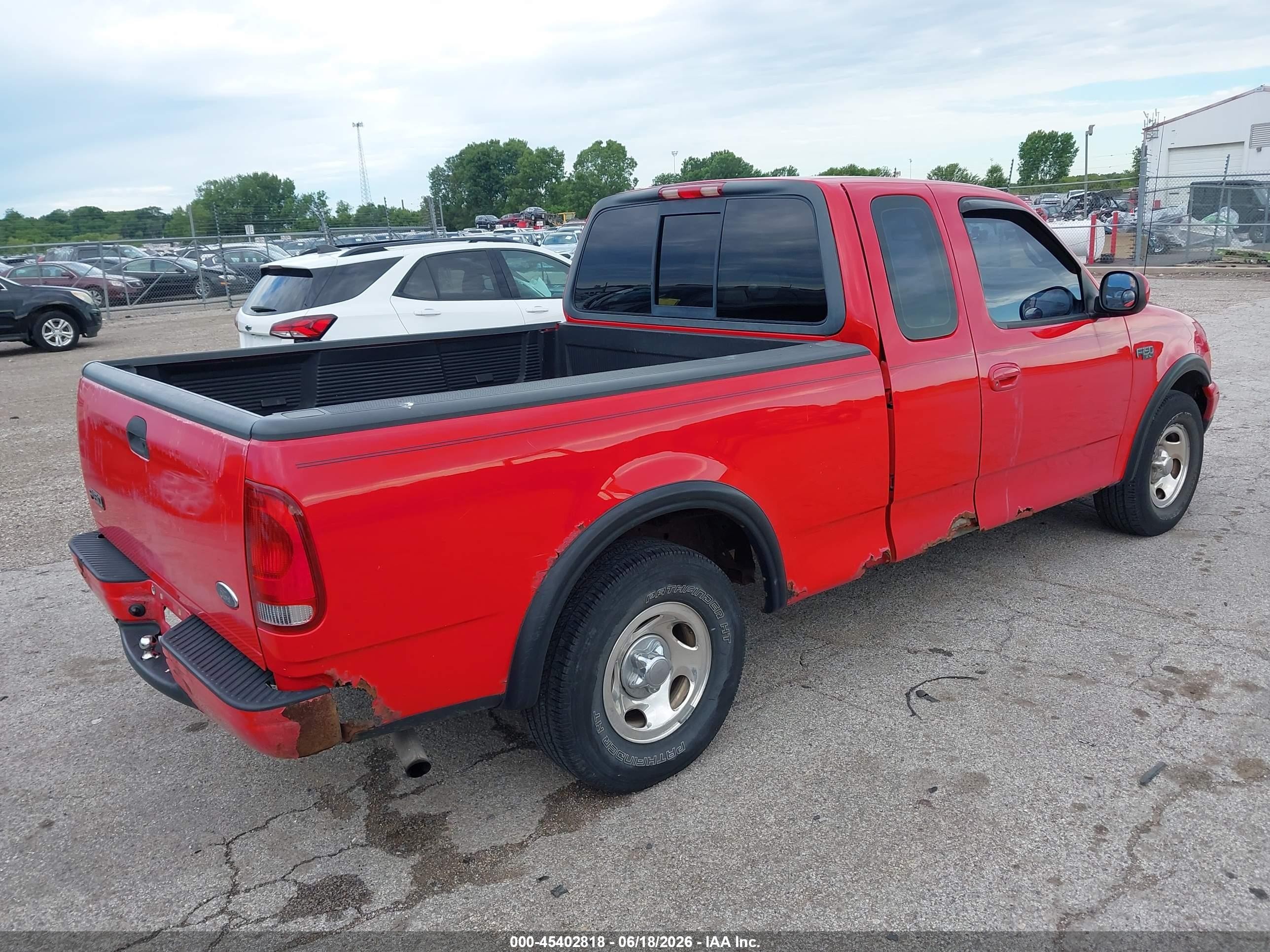 2001 Ford F-150 Xl/xlt Red vin: 2FTZX172X1CA88145