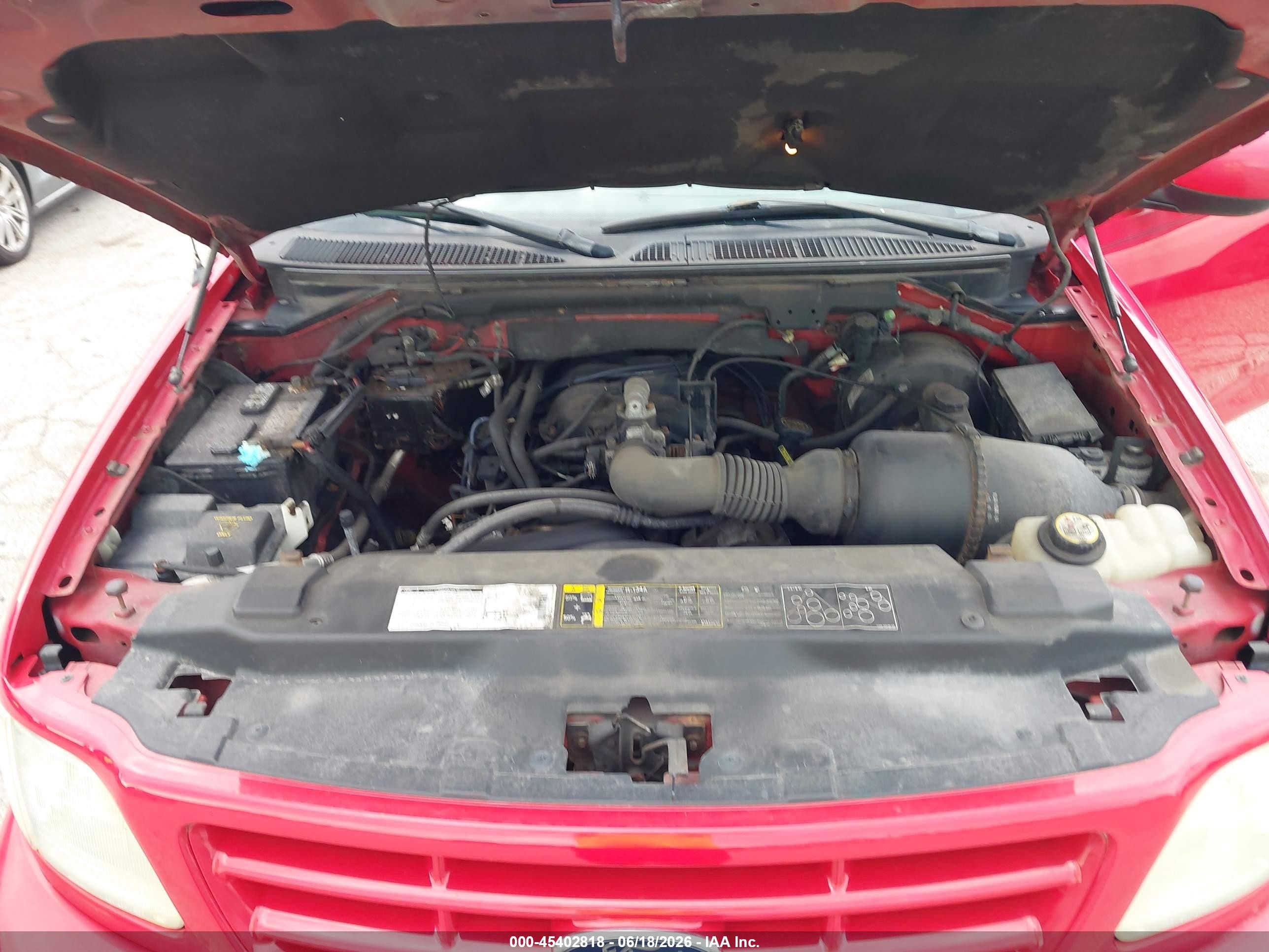2001 Ford F-150 Xl/xlt Red vin: 2FTZX172X1CA88145