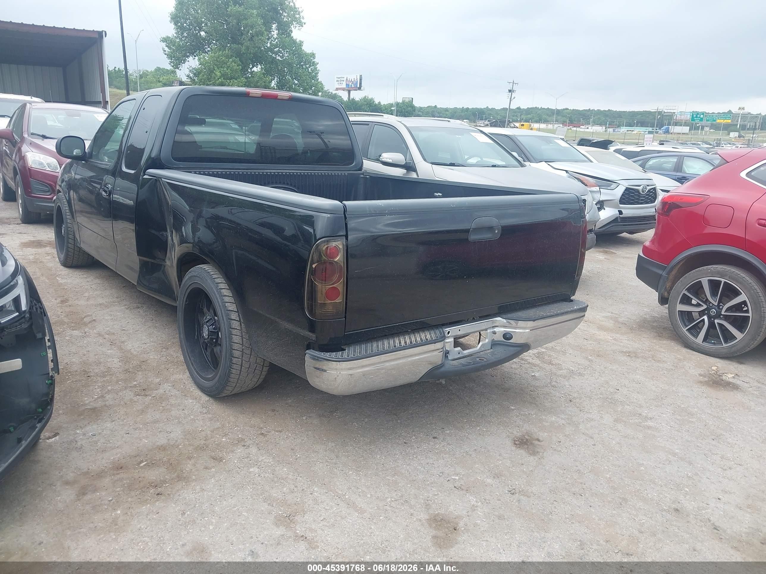 1998 Ford F-150 Lariat/standard/xl/xlt Black vin: 2FTZX1764WCB18668