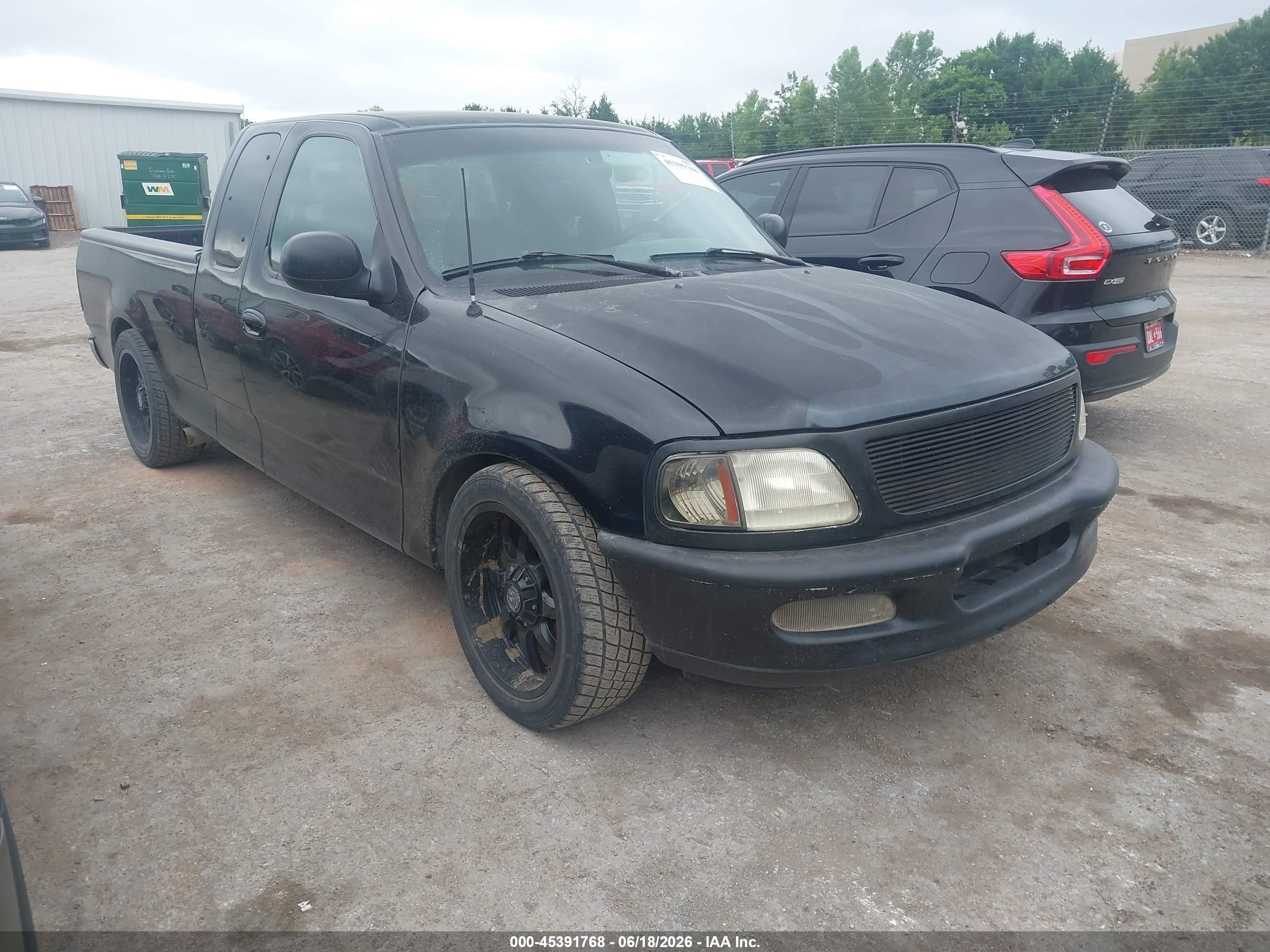 1998 Ford F-150 Lariat/standard/xl/xlt Black vin: 2FTZX1764WCB18668