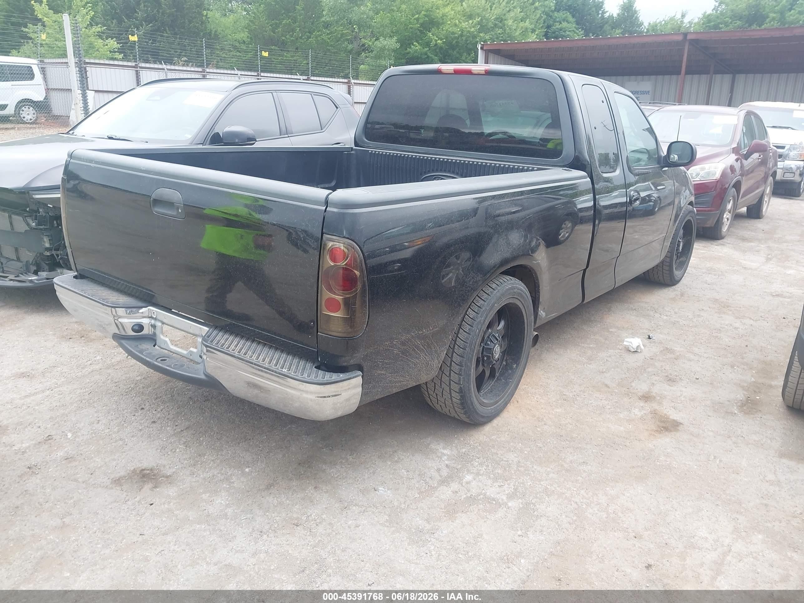 1998 Ford F-150 Lariat/standard/xl/xlt Black vin: 2FTZX1764WCB18668