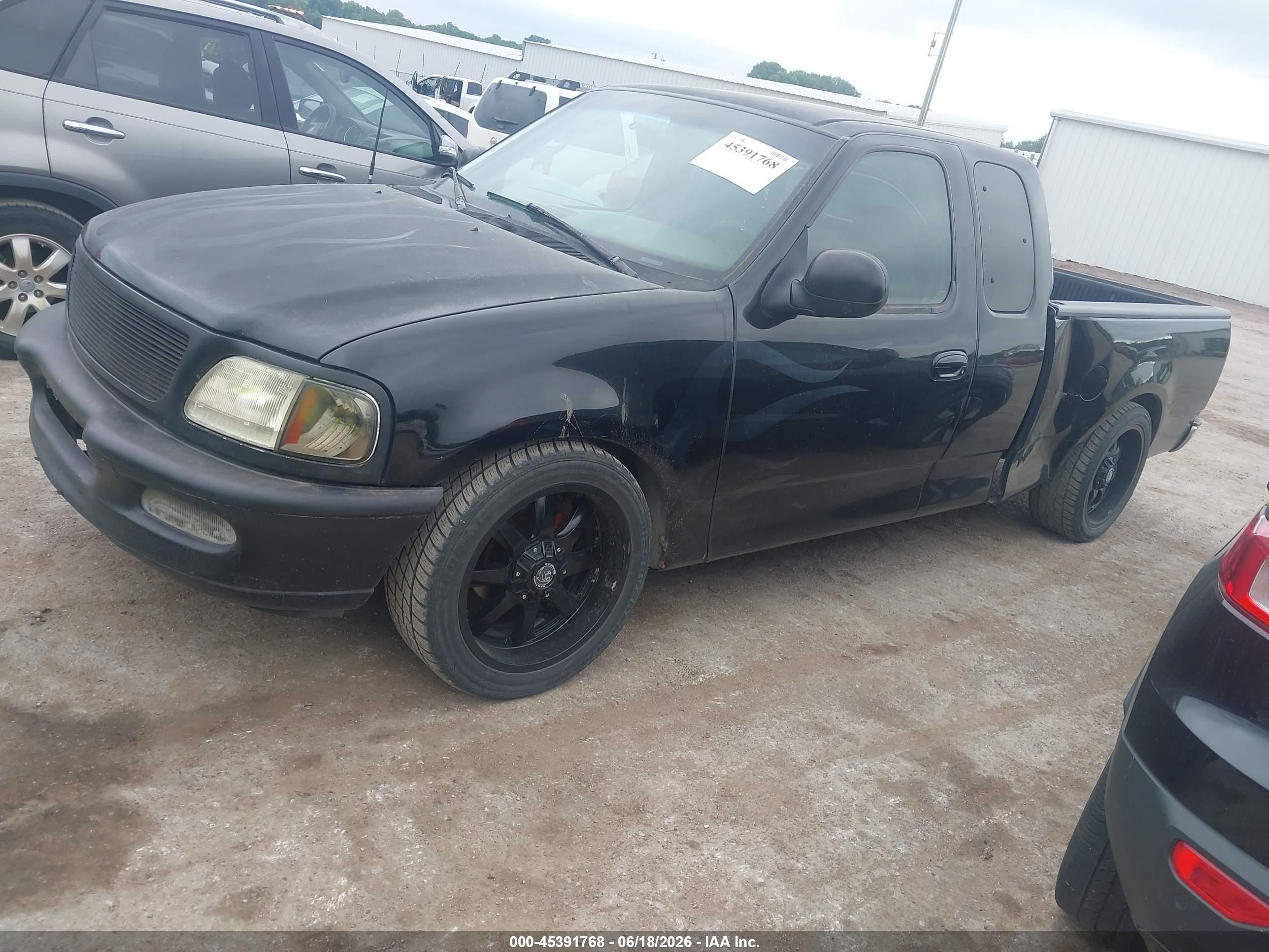 1998 Ford F-150 Lariat/standard/xl/xlt Black vin: 2FTZX1764WCB18668