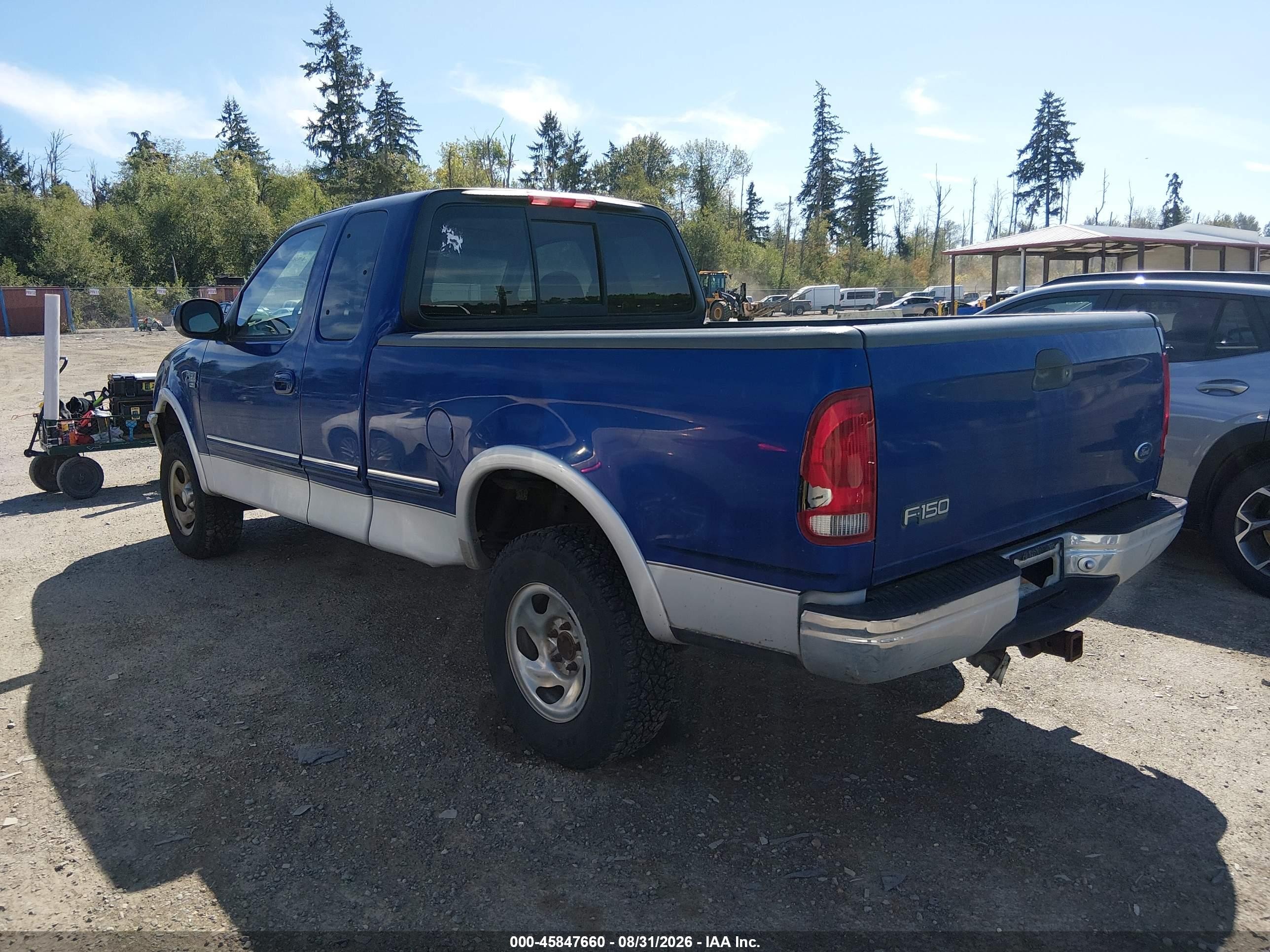 1998 Ford F-150 Lariat/standard/xl/xlt Blue vin: 2FTZX18W6WCA83324