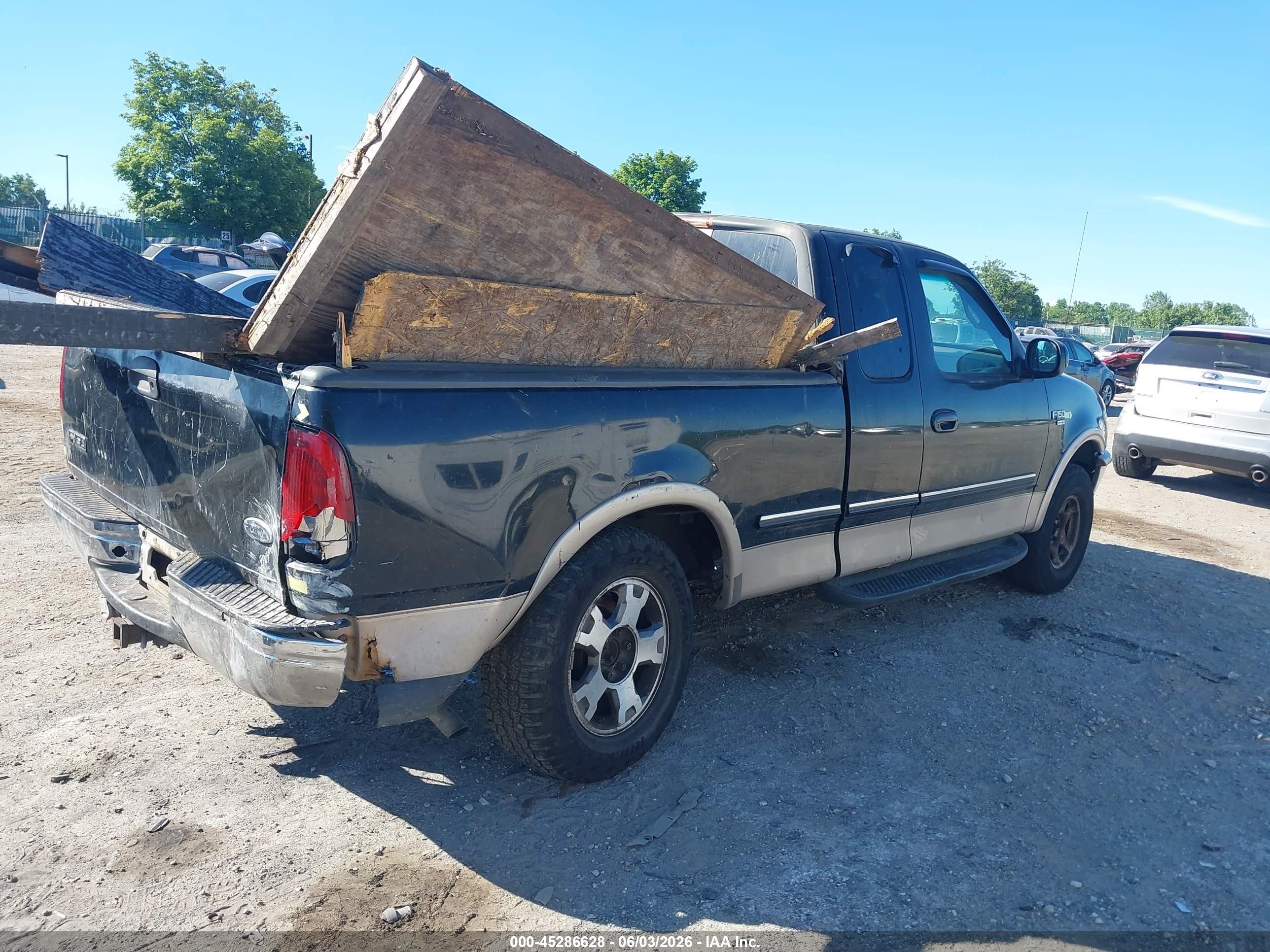 1998 Ford F-150 Lariat/standard/xl/xlt Black vin: 2FTZX18W9WCB21452