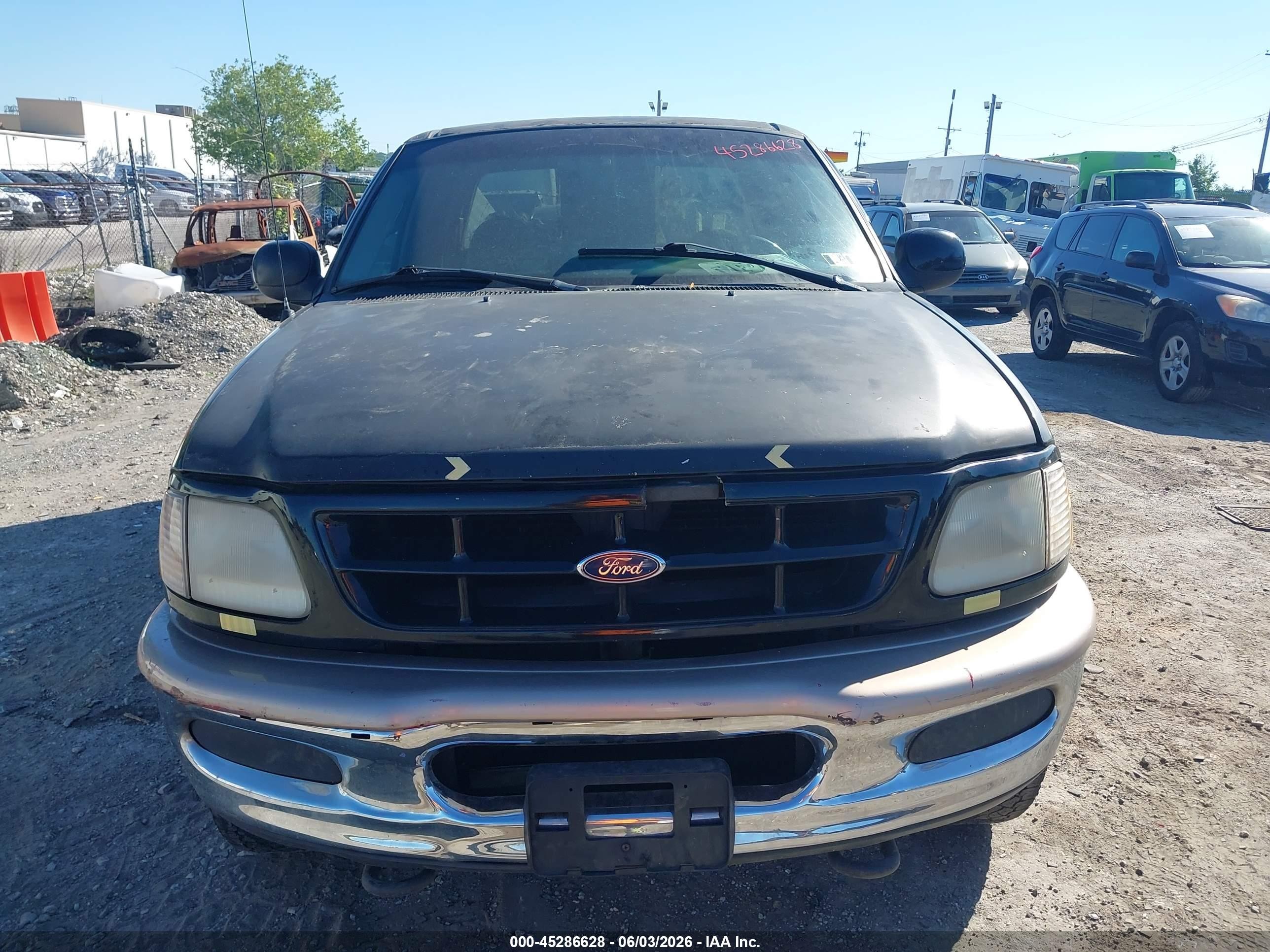 1998 Ford F-150 Lariat/standard/xl/xlt Black vin: 2FTZX18W9WCB21452