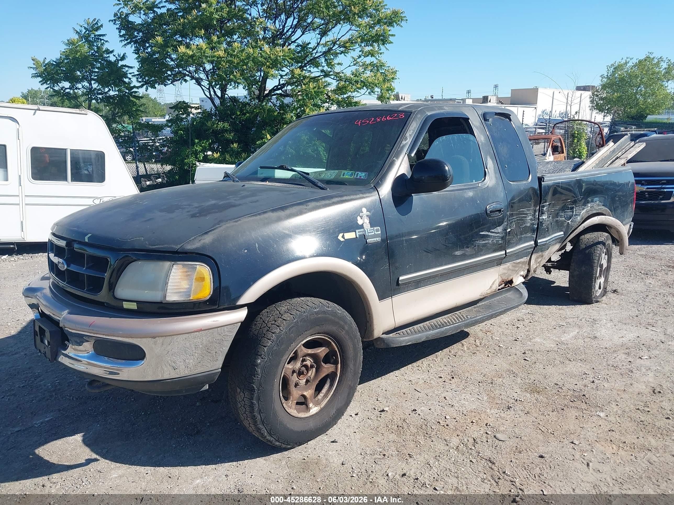 1998 Ford F-150 Lariat/standard/xl/xlt Black vin: 2FTZX18W9WCB21452