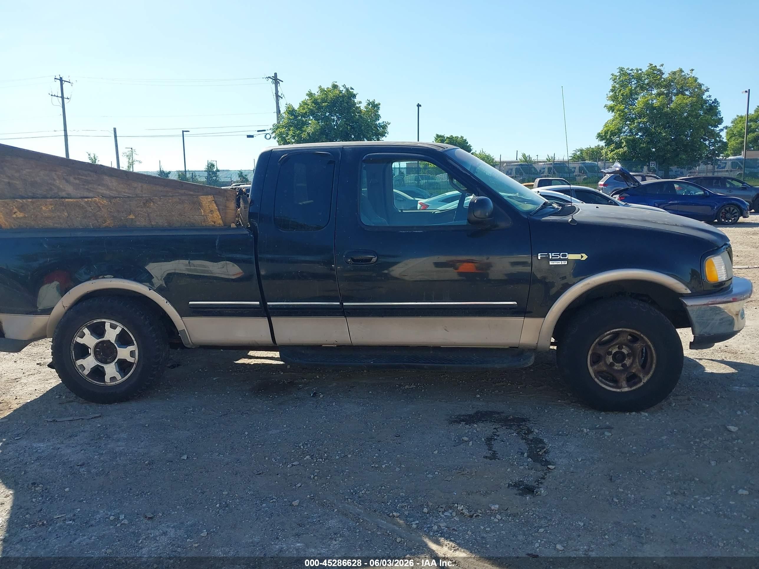 1998 Ford F-150 Lariat/standard/xl/xlt Black vin: 2FTZX18W9WCB21452