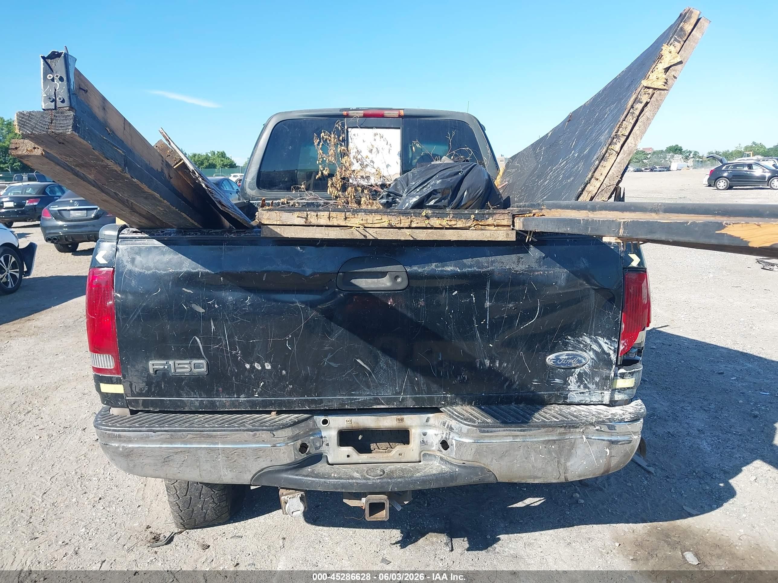 1998 Ford F-150 Lariat/standard/xl/xlt Black vin: 2FTZX18W9WCB21452