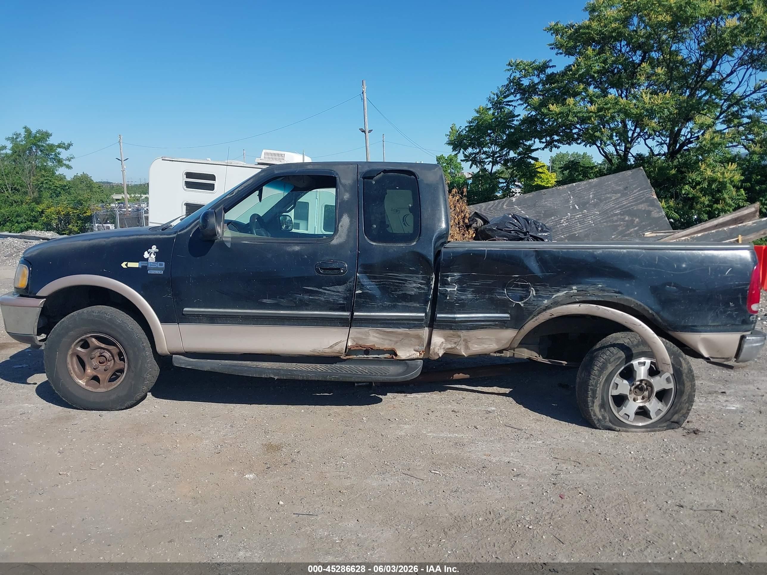 1998 Ford F-150 Lariat/standard/xl/xlt Black vin: 2FTZX18W9WCB21452