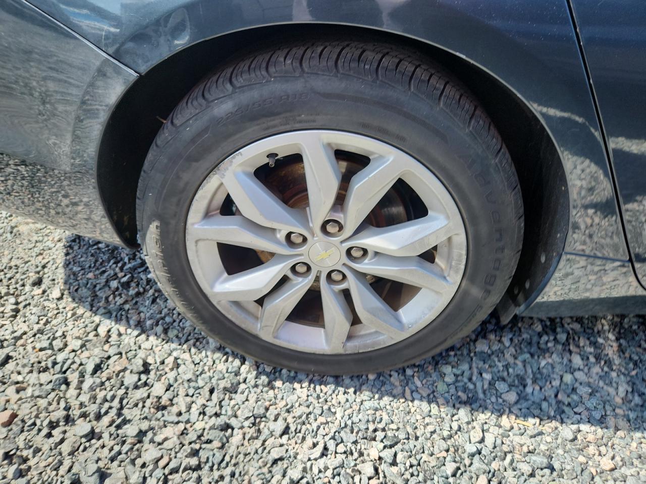 2018 Chevrolet Impala Lt Black vin: 2G1105S31J9167766 Damage: Right Rear Wheel, Curb Rash, 11 To 12 Inches