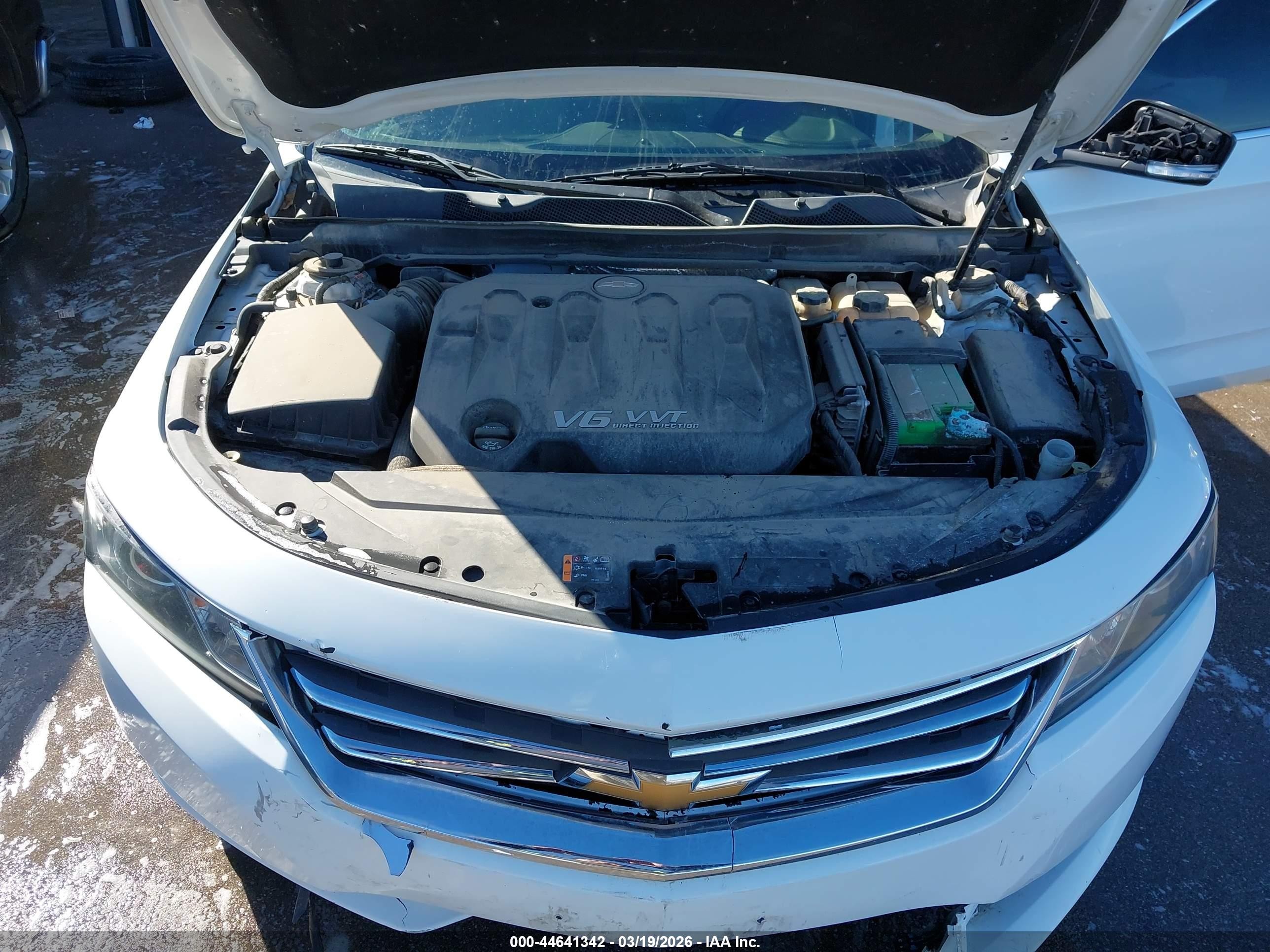 2017 Chevrolet Impala 1lt White vin: 2G1105S33H9160053