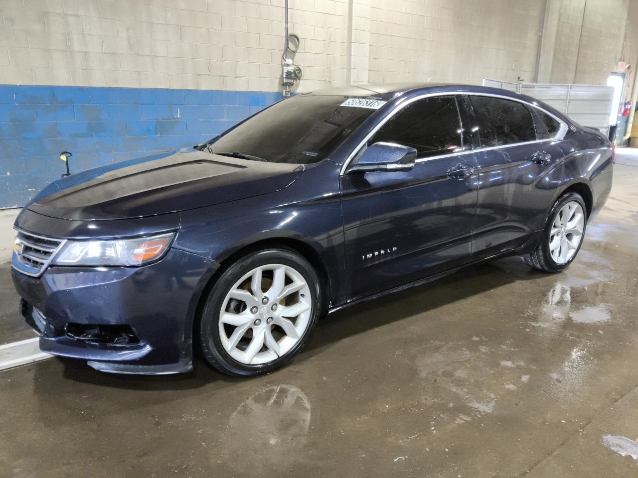 2017 Chevrolet Impala Lt Синий vin: 2G1105S34H9184295 Damage: Left Front Tire, Worn, Replacement Required