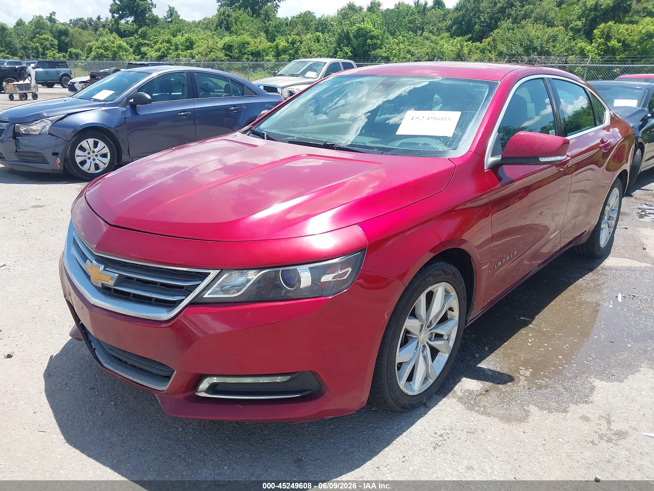 2018 Chevrolet Impala 1lt Red vin: 2G1105S37J9160742