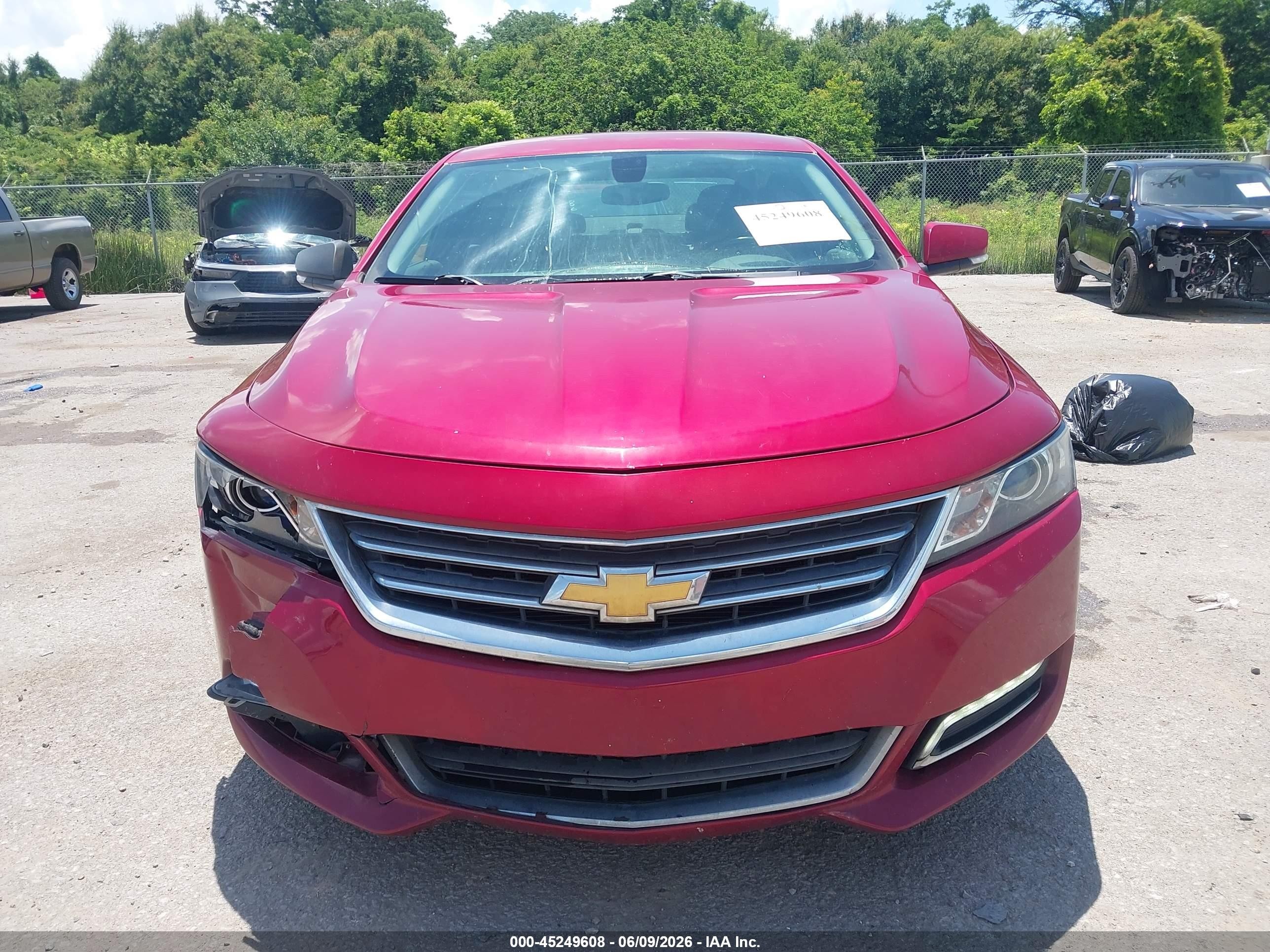 2018 Chevrolet Impala 1lt Red vin: 2G1105S37J9160742