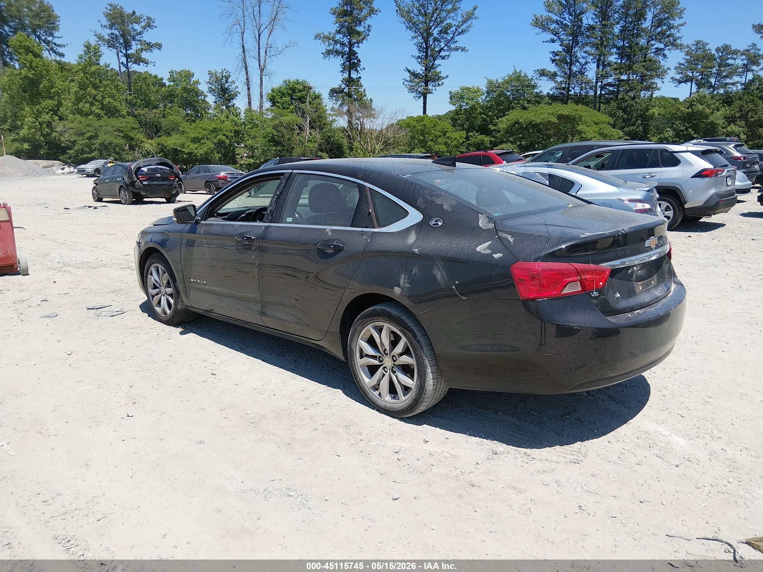 2018 Chevrolet Impala 1lt Black vin: 2G1105S39J9140458