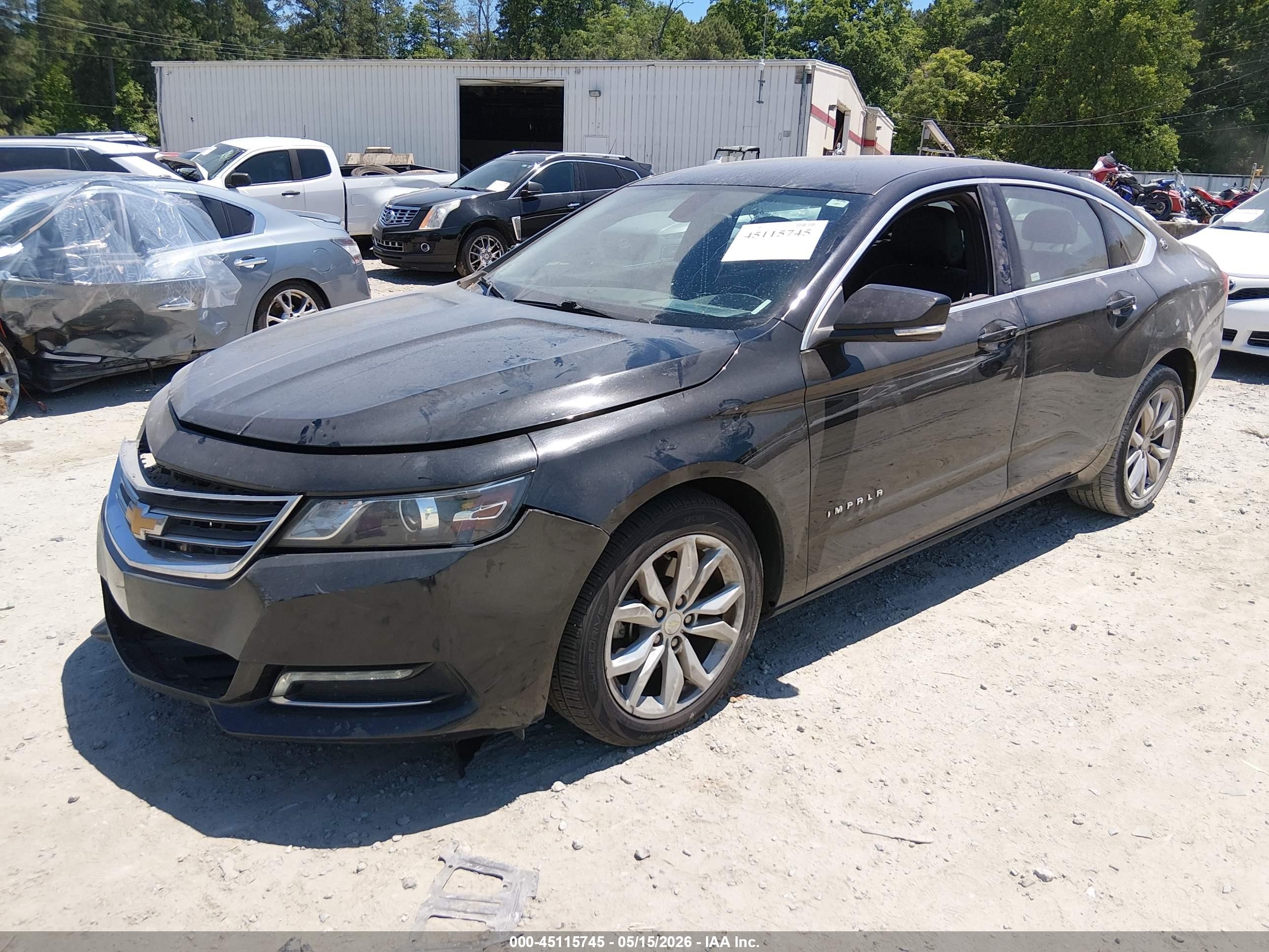 2018 Chevrolet Impala 1lt Black vin: 2G1105S39J9140458