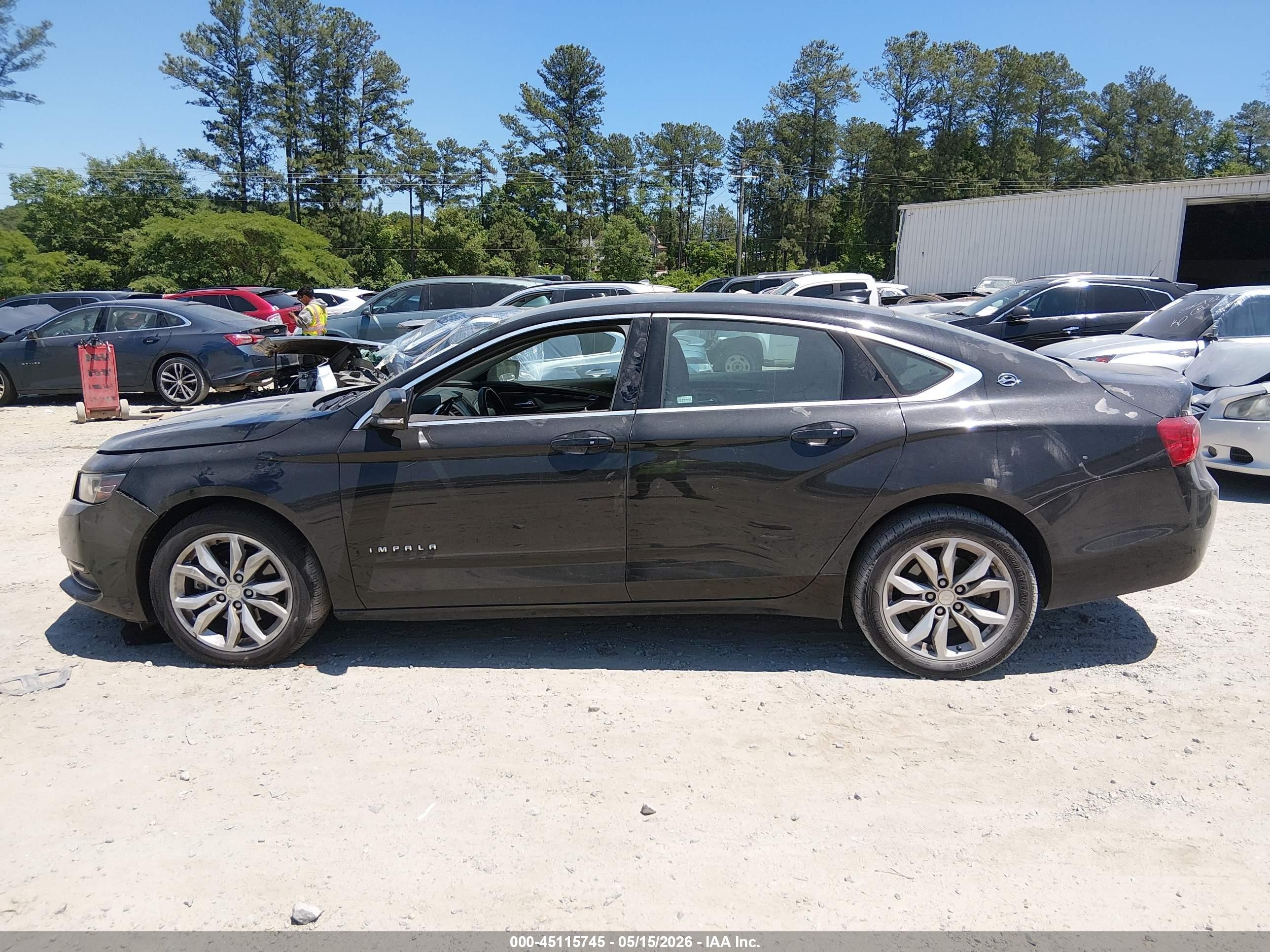 2018 Chevrolet Impala 1lt Black vin: 2G1105S39J9140458