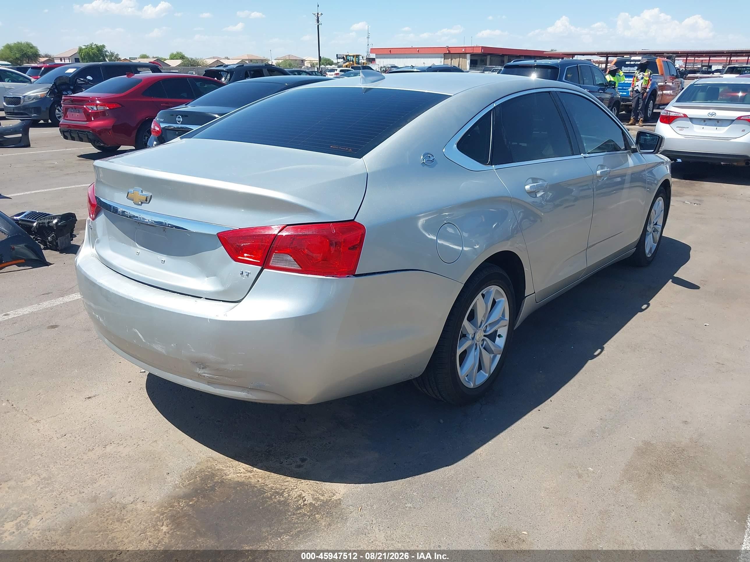 2017 Chevrolet Impala 1lt Silver vin: 2G1105S3XH9122349