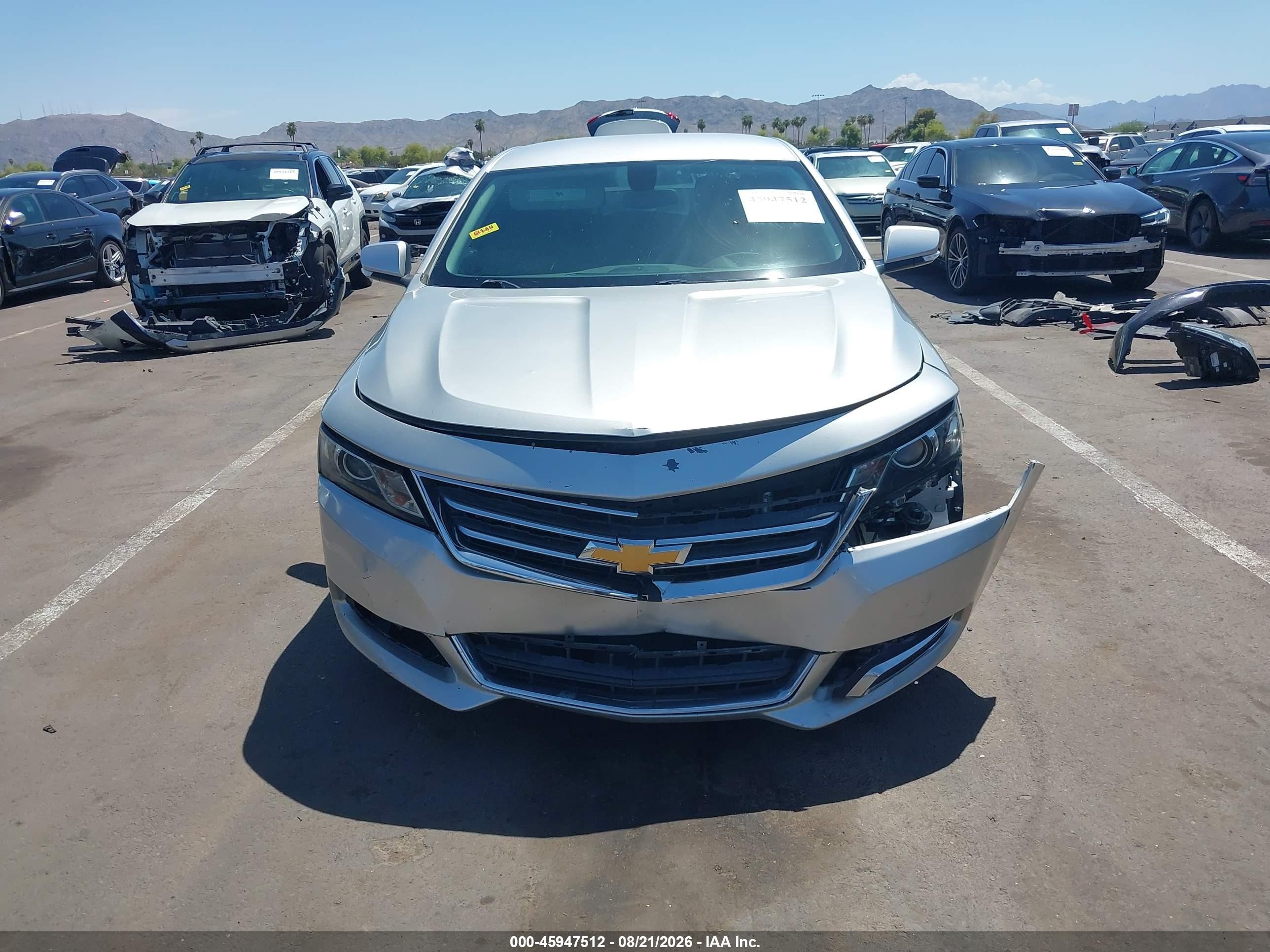2017 Chevrolet Impala 1lt Silver vin: 2G1105S3XH9122349