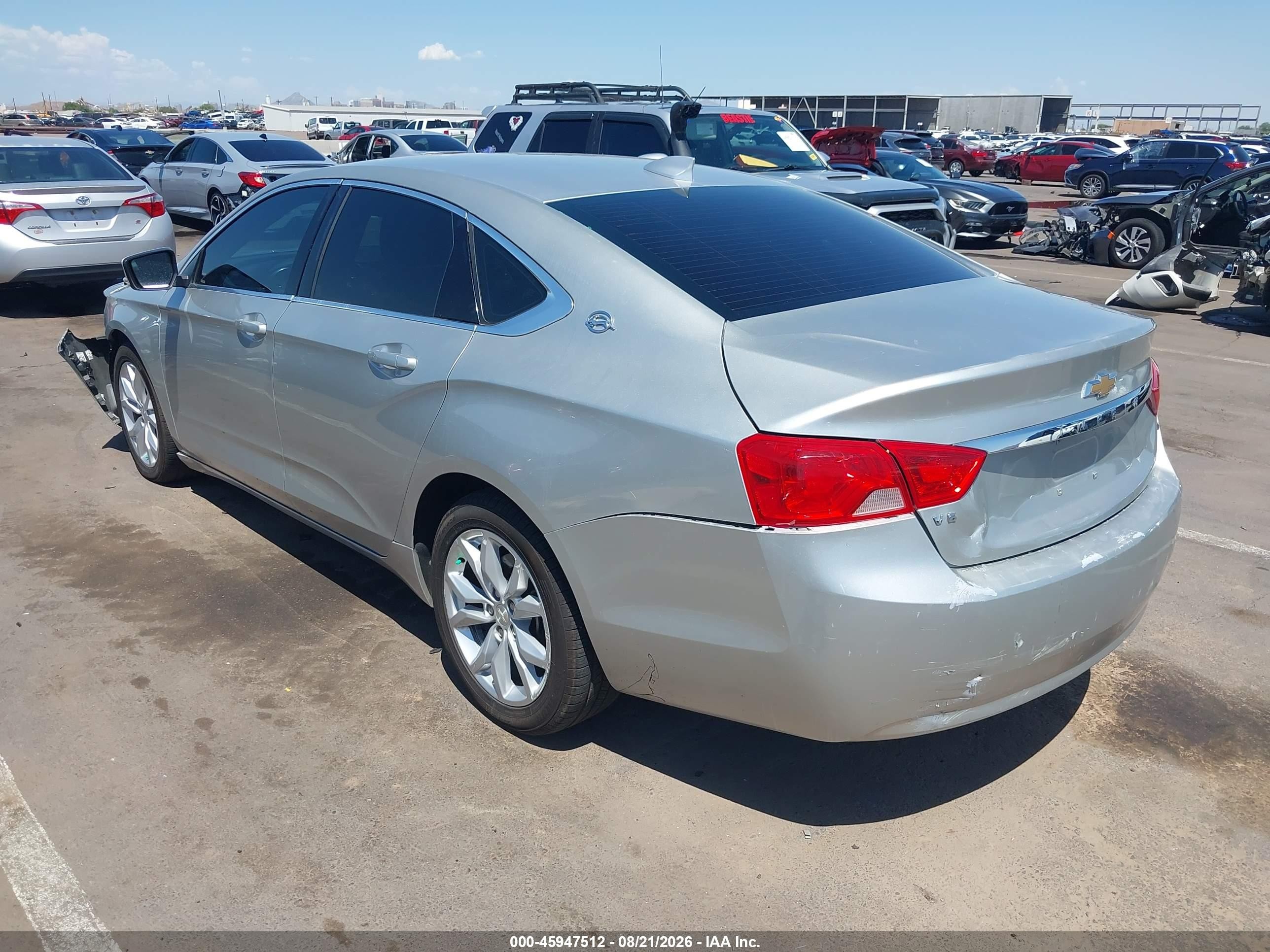 2017 Chevrolet Impala 1lt Silver vin: 2G1105S3XH9122349