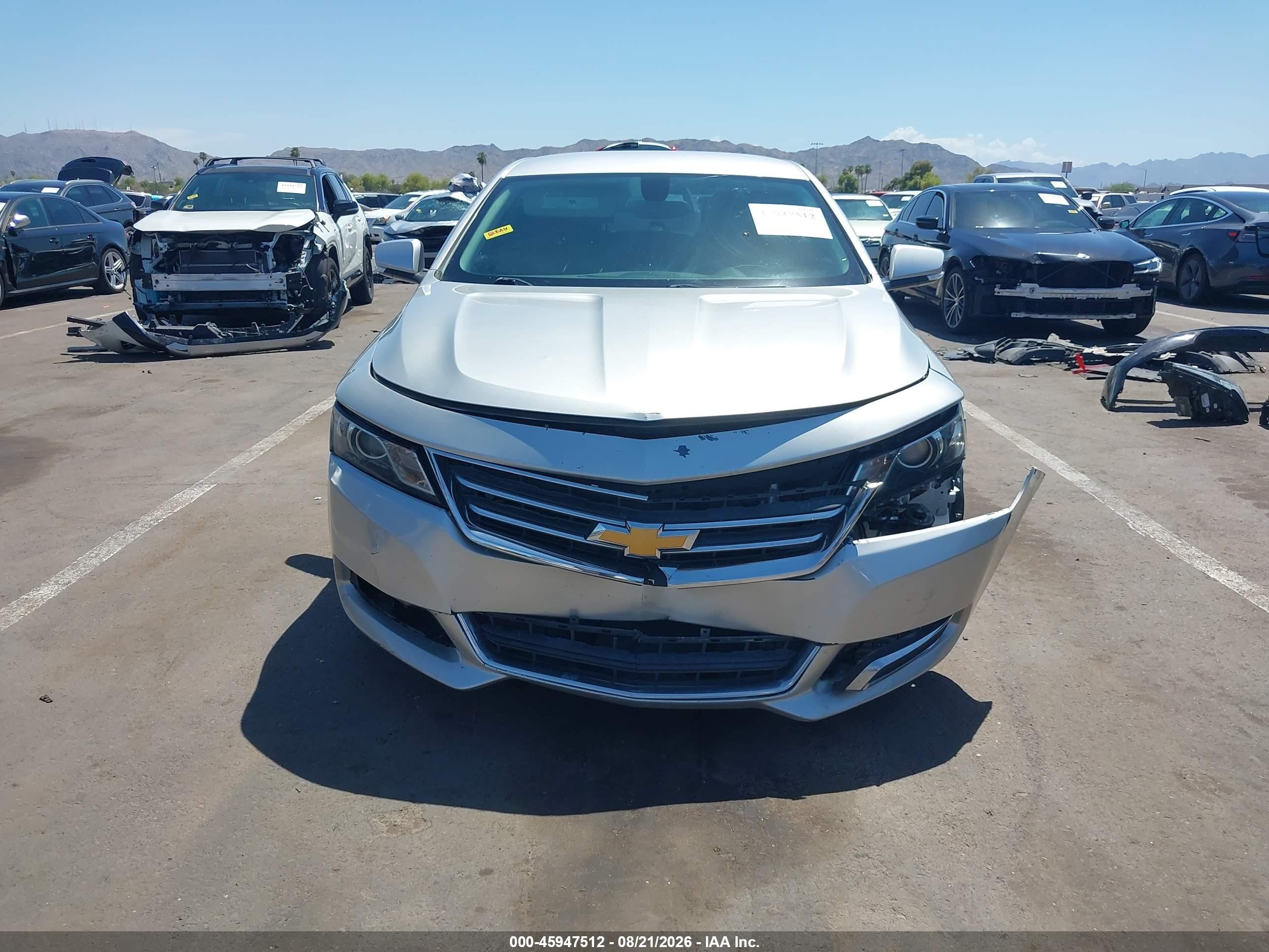 2017 Chevrolet Impala 1lt Silver vin: 2G1105S3XH9122349