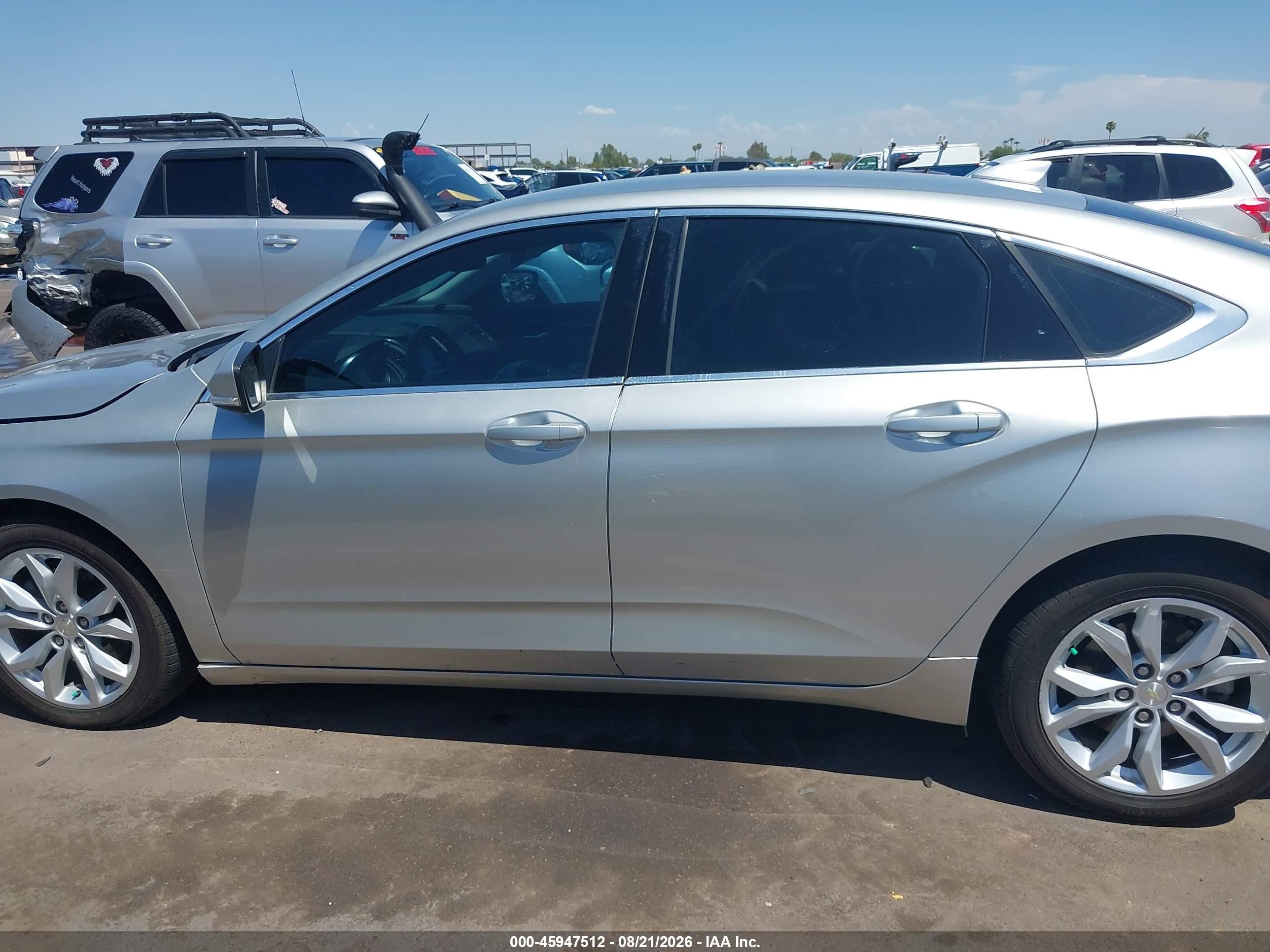 2017 Chevrolet Impala 1lt Silver vin: 2G1105S3XH9122349