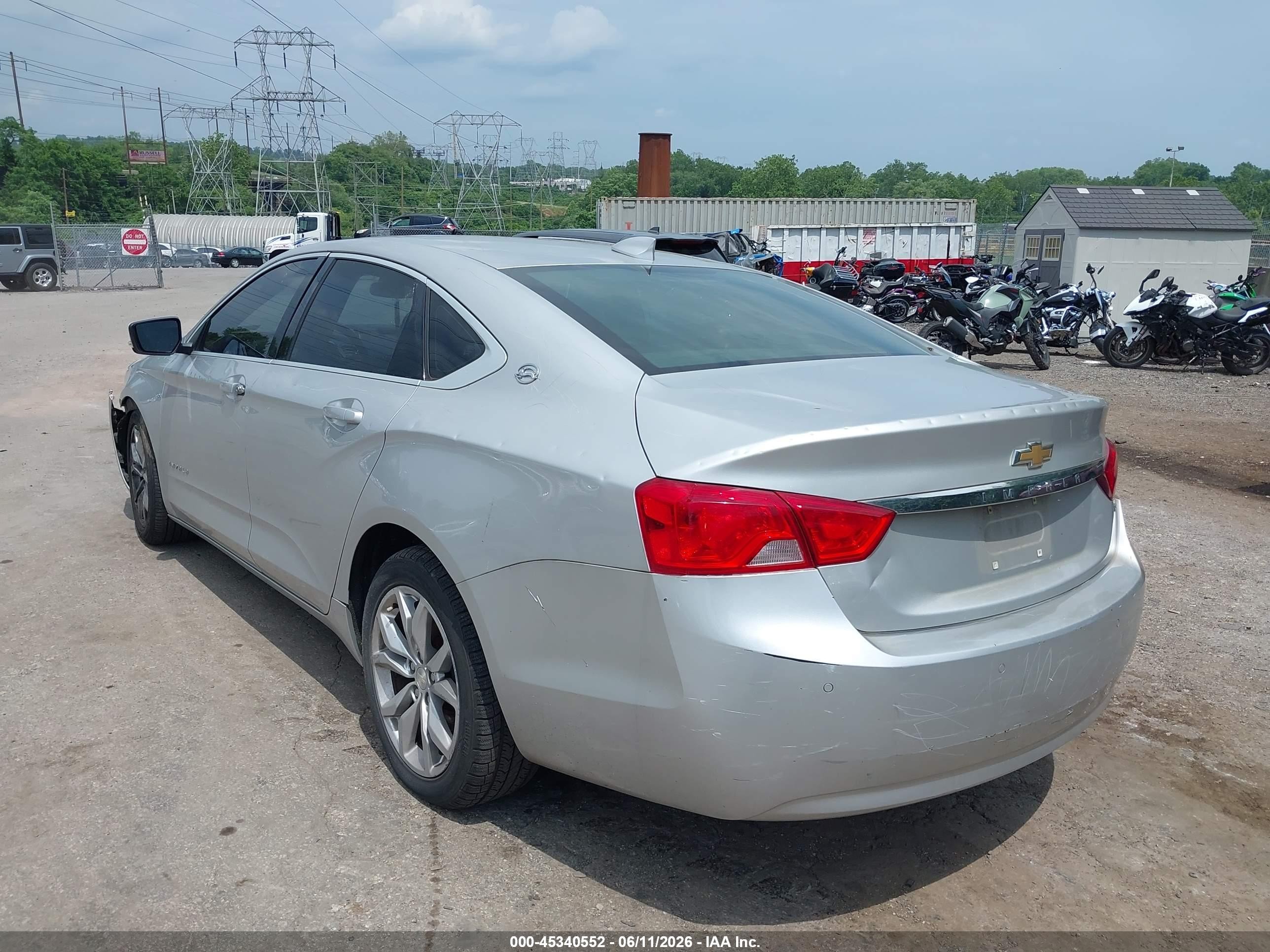 2016 Chevrolet Impala 1lt Silver vin: 2G1105SA1G9170447