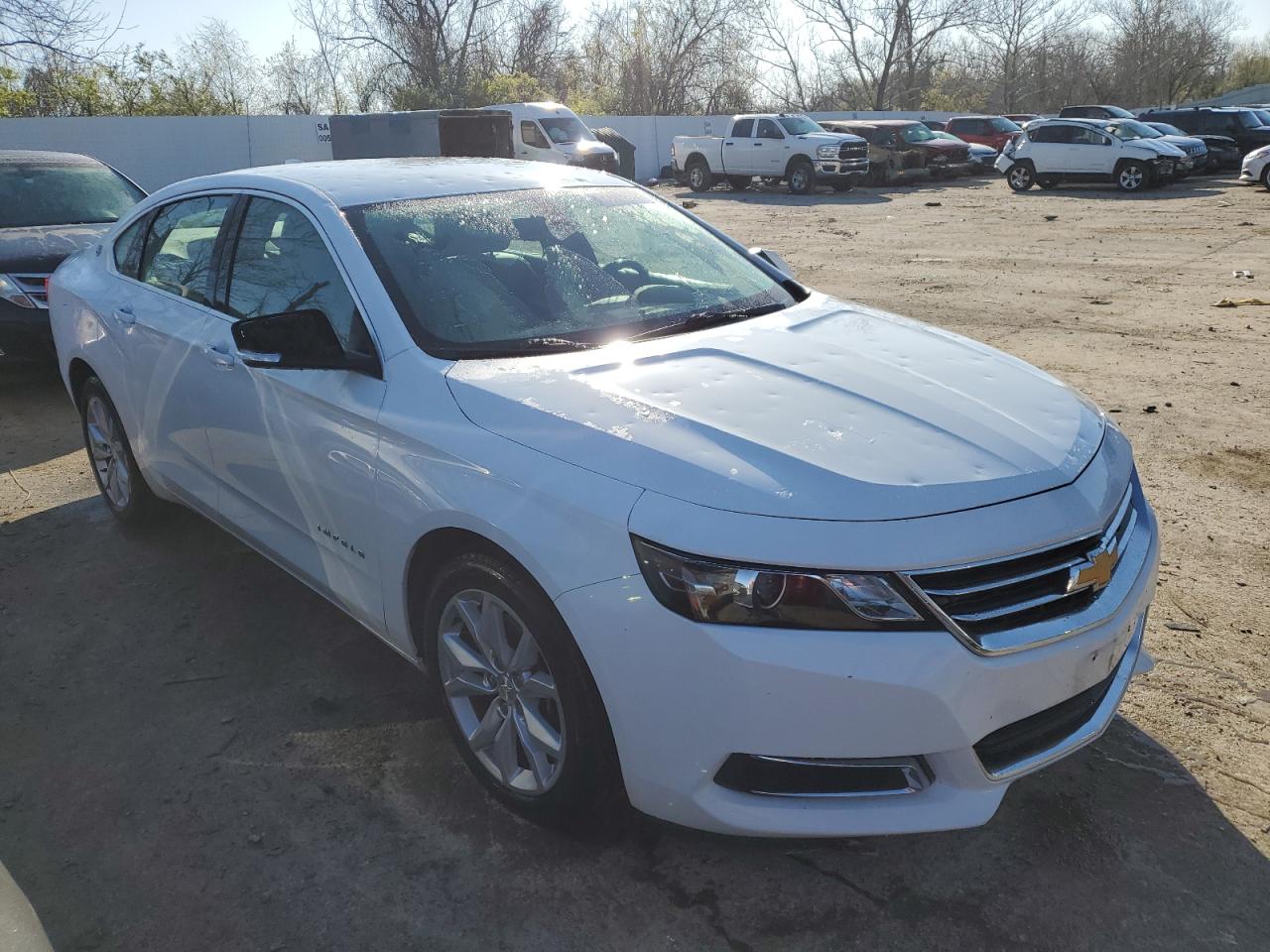 2017 Chevrolet Impala Lt White vin: 2G1105SA3H9138486
