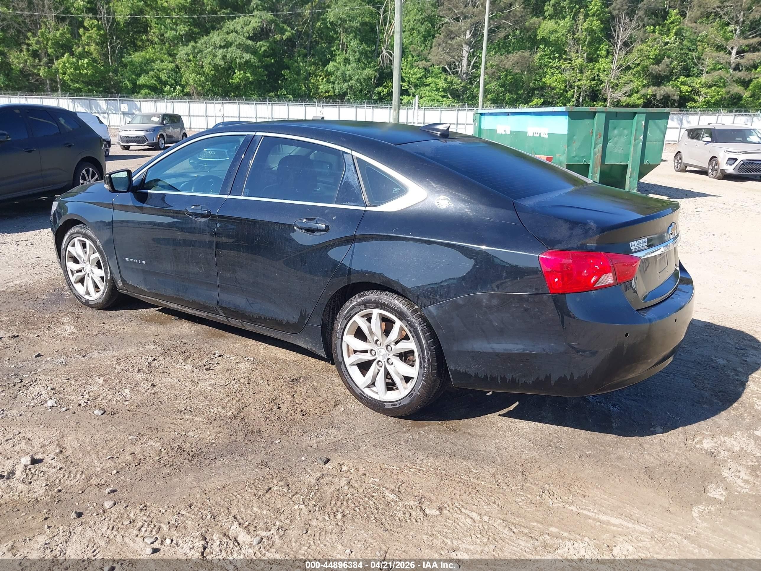 2016 Chevrolet Impala 1lt Black vin: 2G1105SA5G9184352