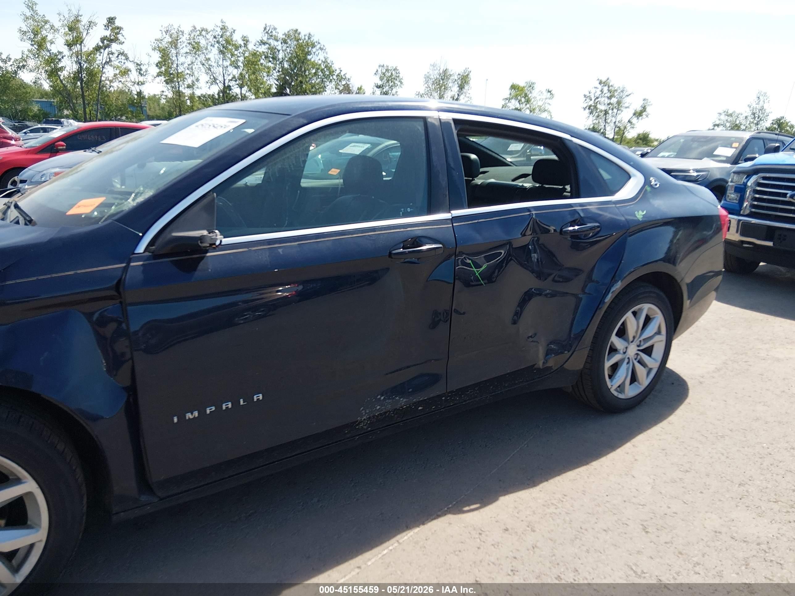 2017 Chevrolet Impala 1lt Blue vin: 2G1105SA5H9167665