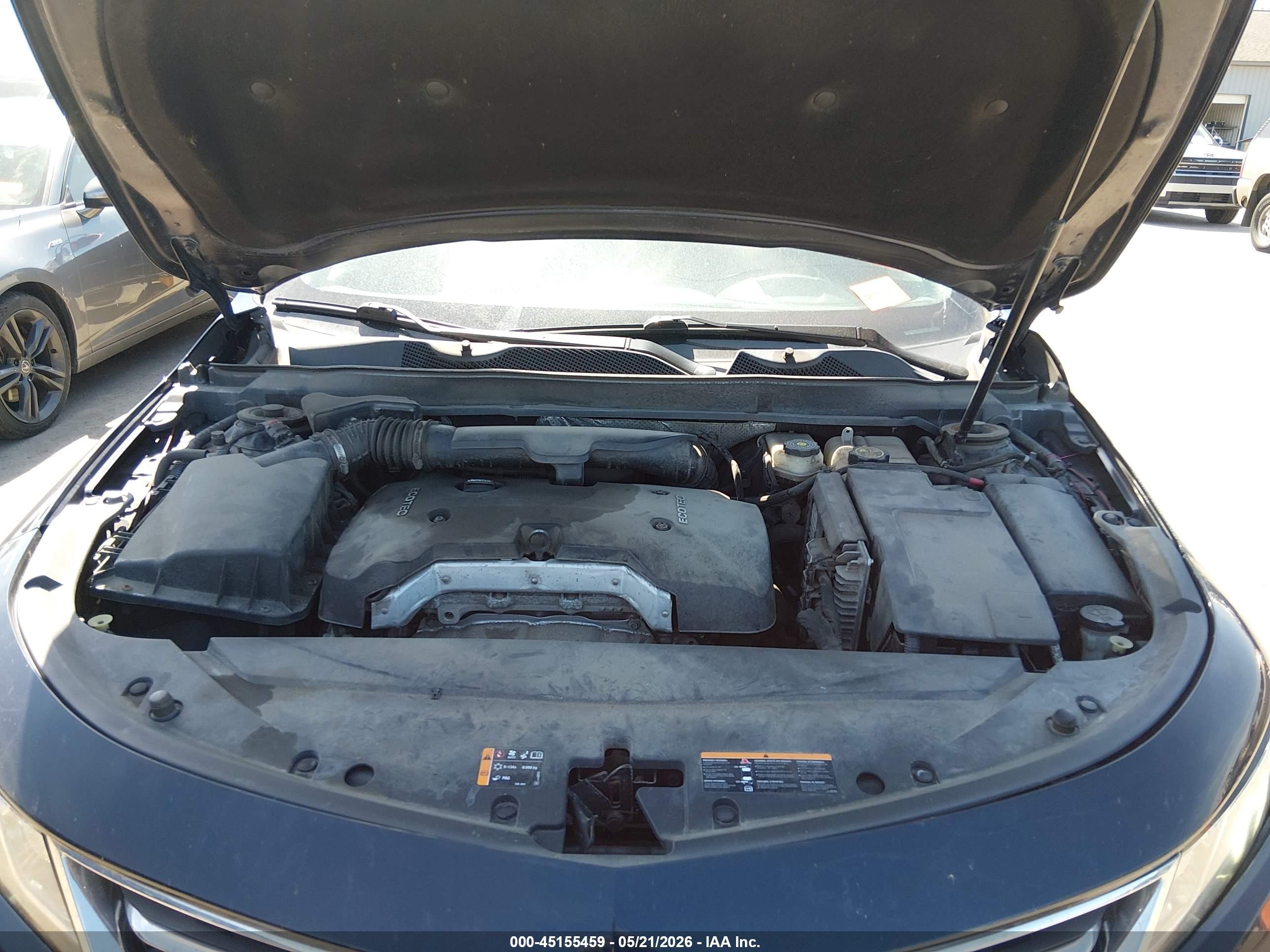 2017 Chevrolet Impala 1lt Blue vin: 2G1105SA5H9167665