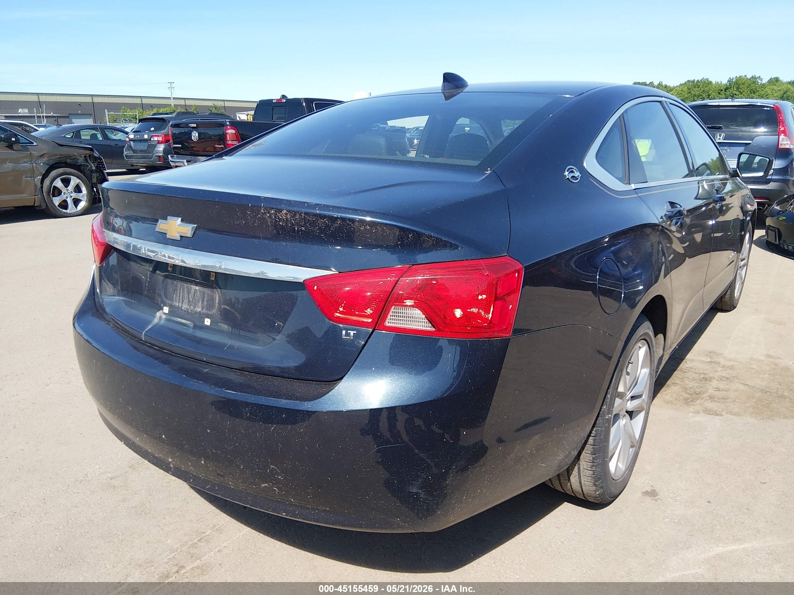 2017 Chevrolet Impala 1lt Blue vin: 2G1105SA5H9167665