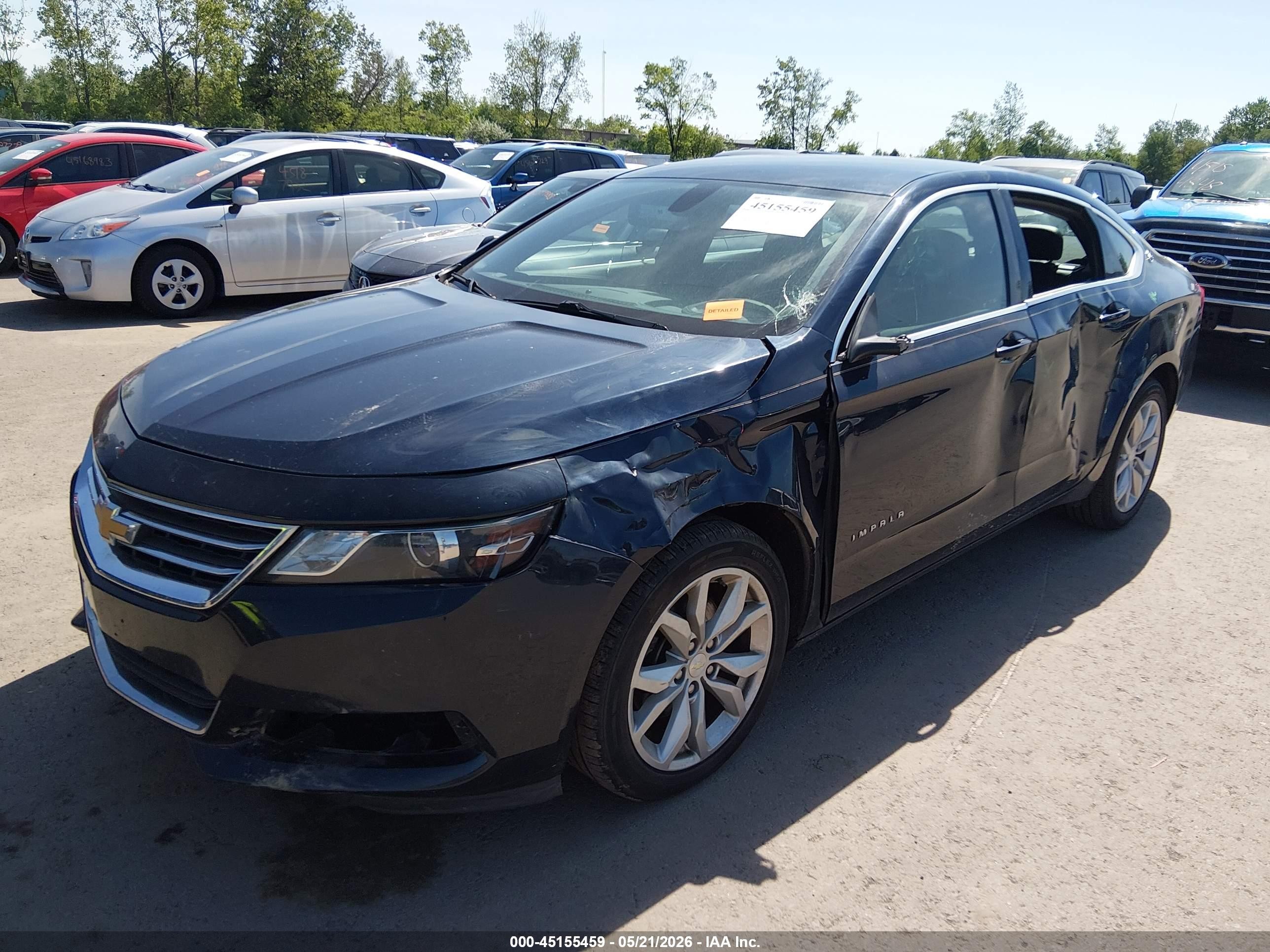 2017 Chevrolet Impala 1lt Blue vin: 2G1105SA5H9167665