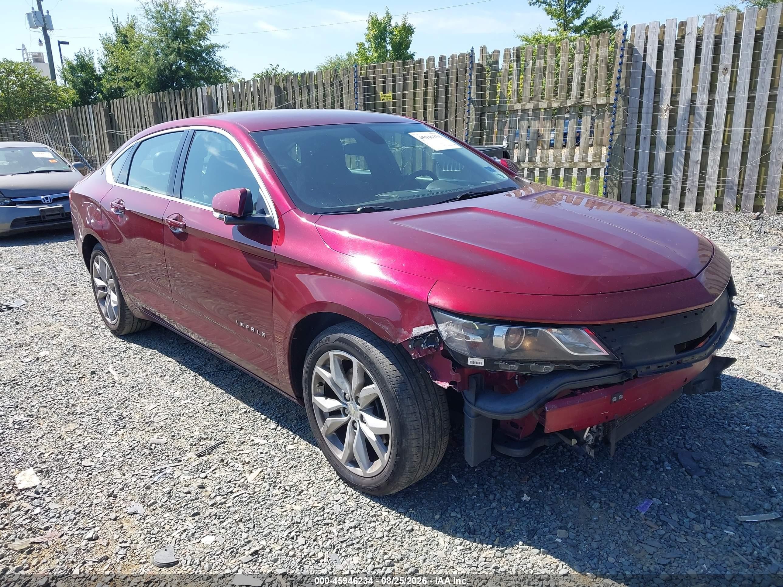 2017 Chevrolet Impala 1lt Red vin: 2G1105SAXH9118994