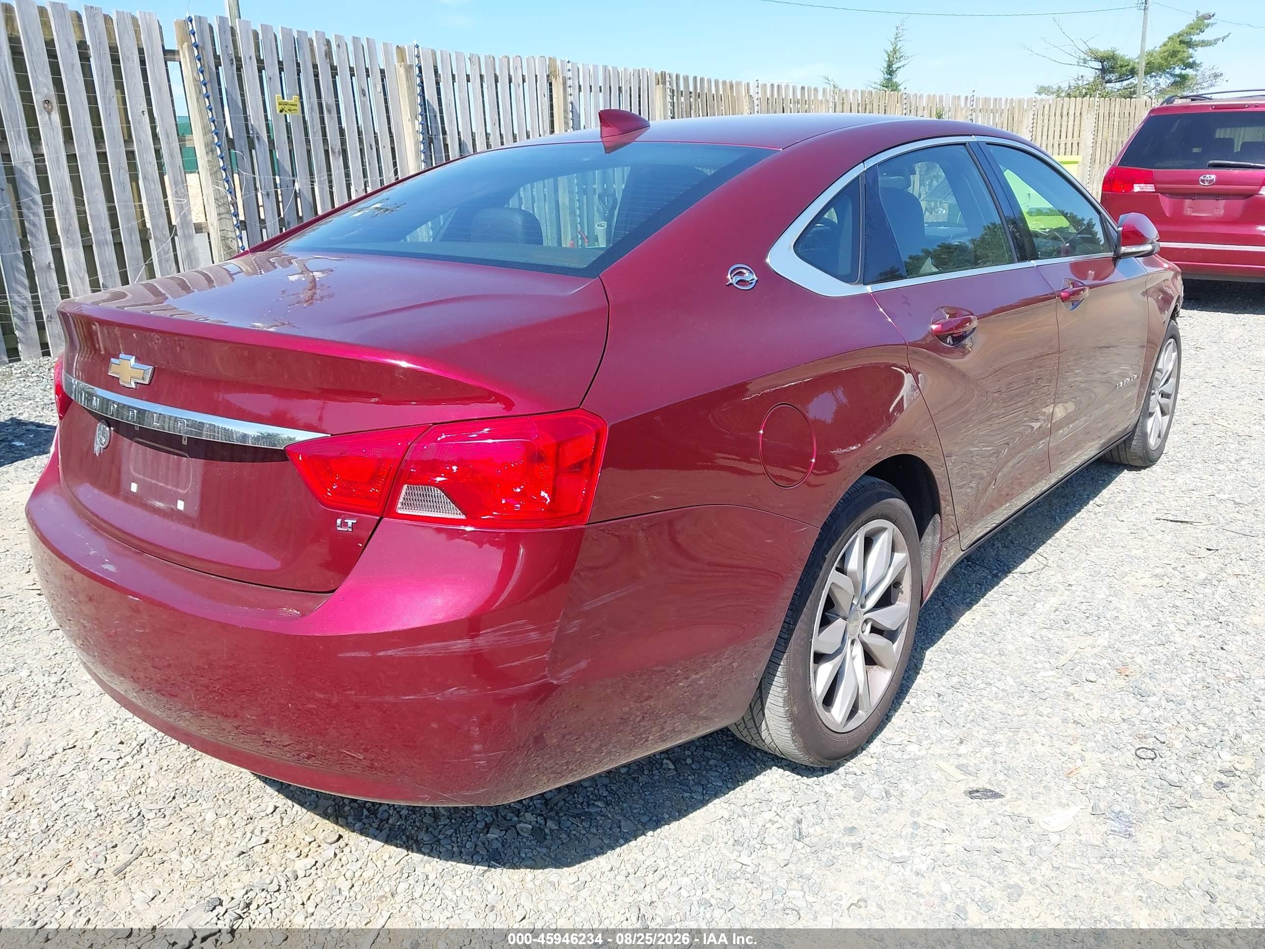 2017 Chevrolet Impala 1lt Red vin: 2G1105SAXH9118994