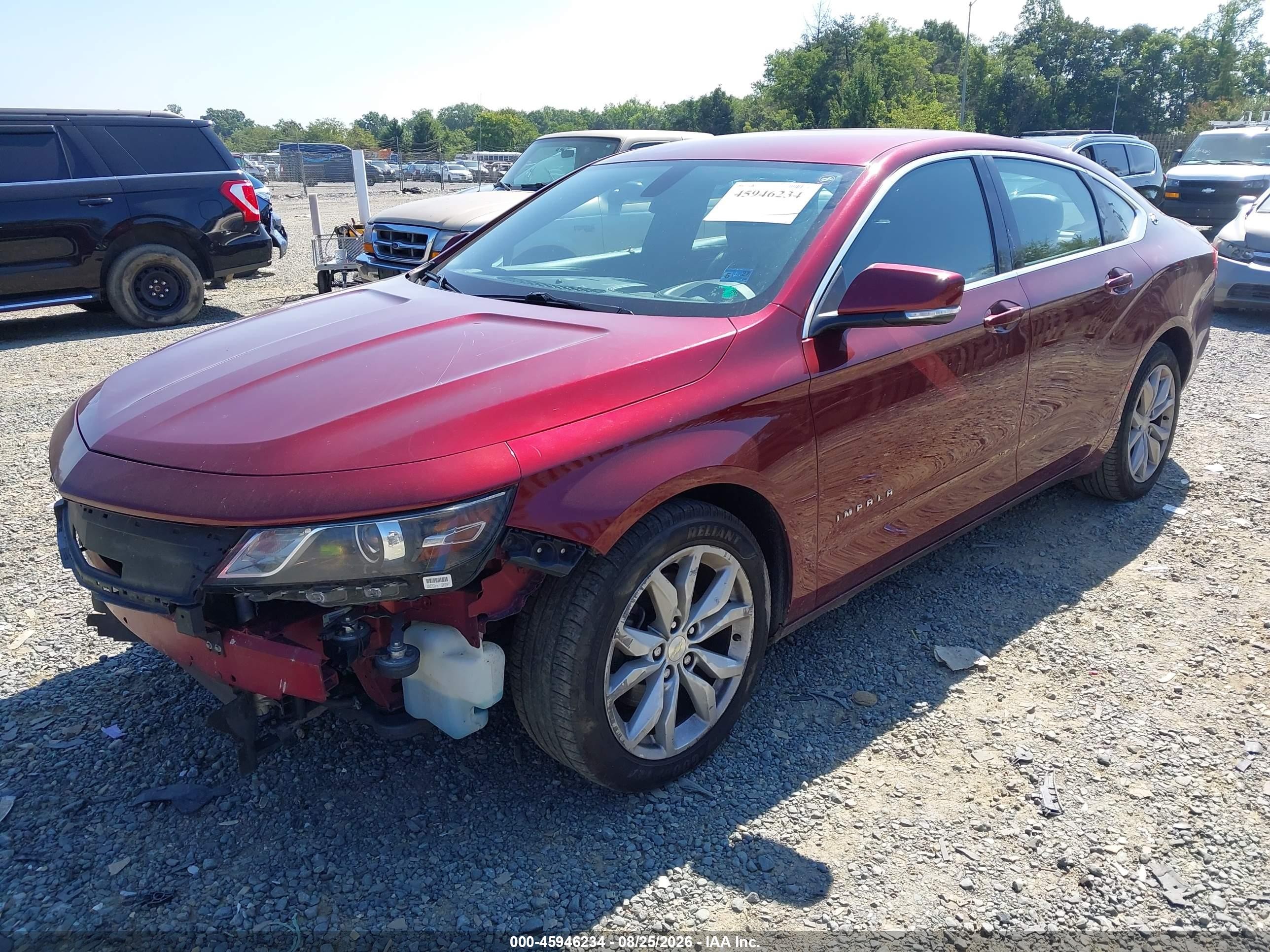 2017 Chevrolet Impala 1lt Red vin: 2G1105SAXH9118994