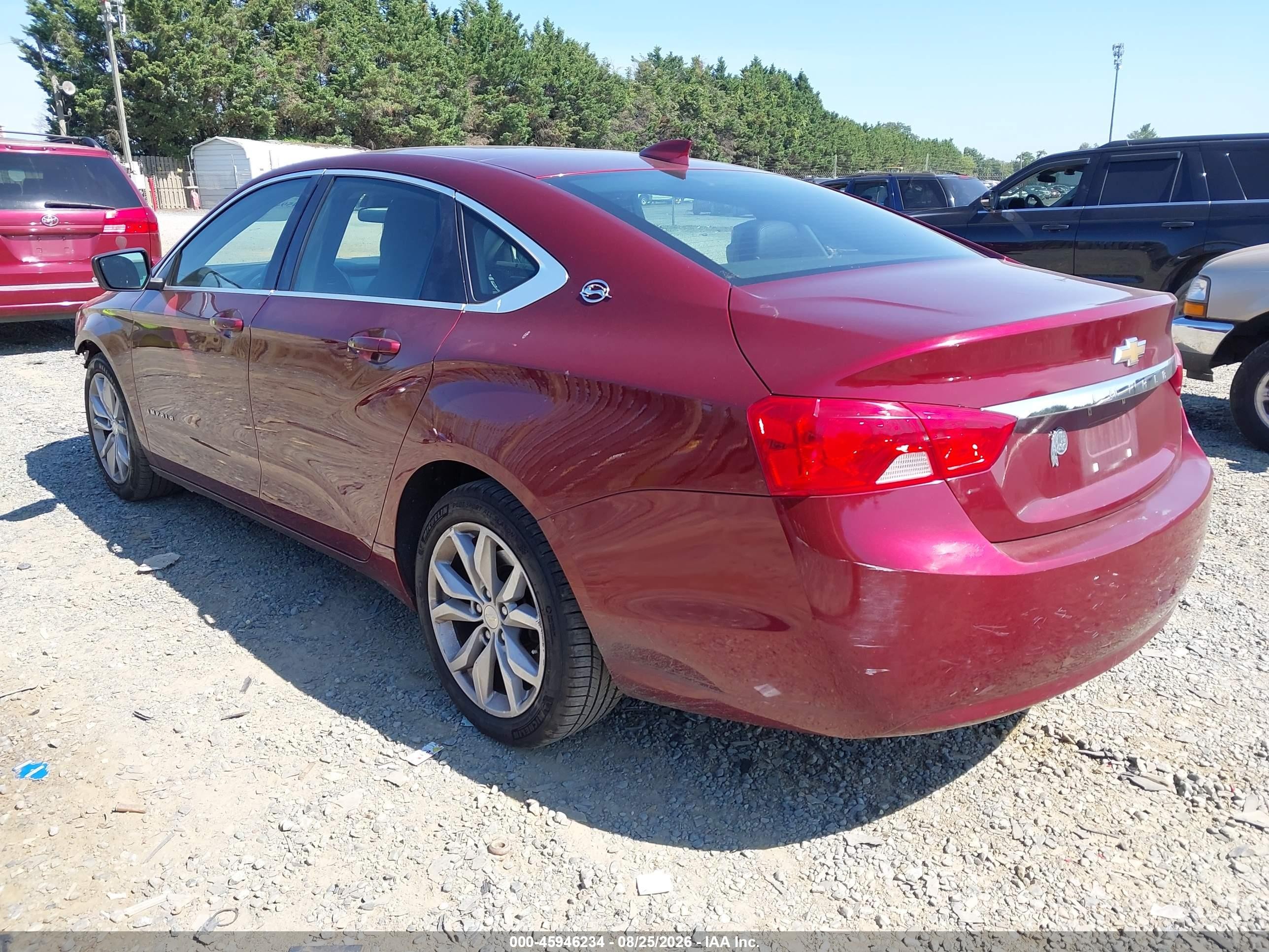2017 Chevrolet Impala 1lt Red vin: 2G1105SAXH9118994