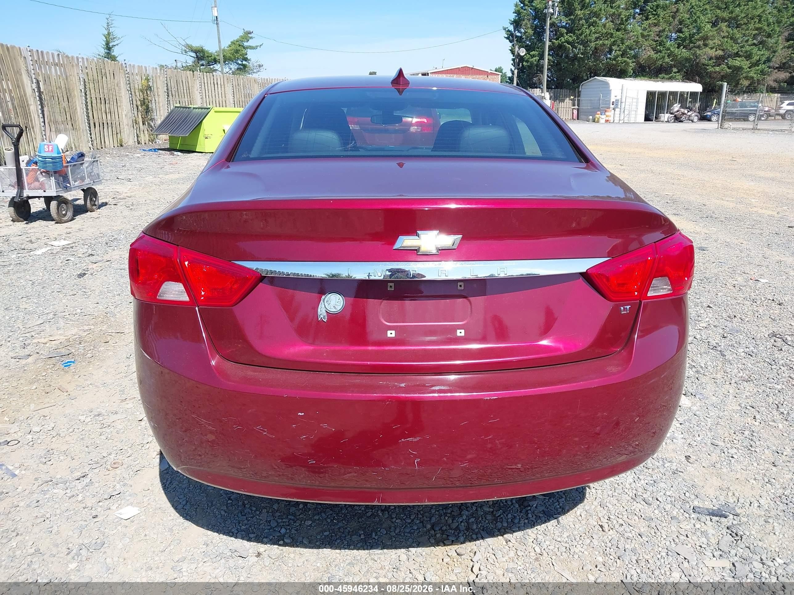 2017 Chevrolet Impala 1lt Red vin: 2G1105SAXH9118994