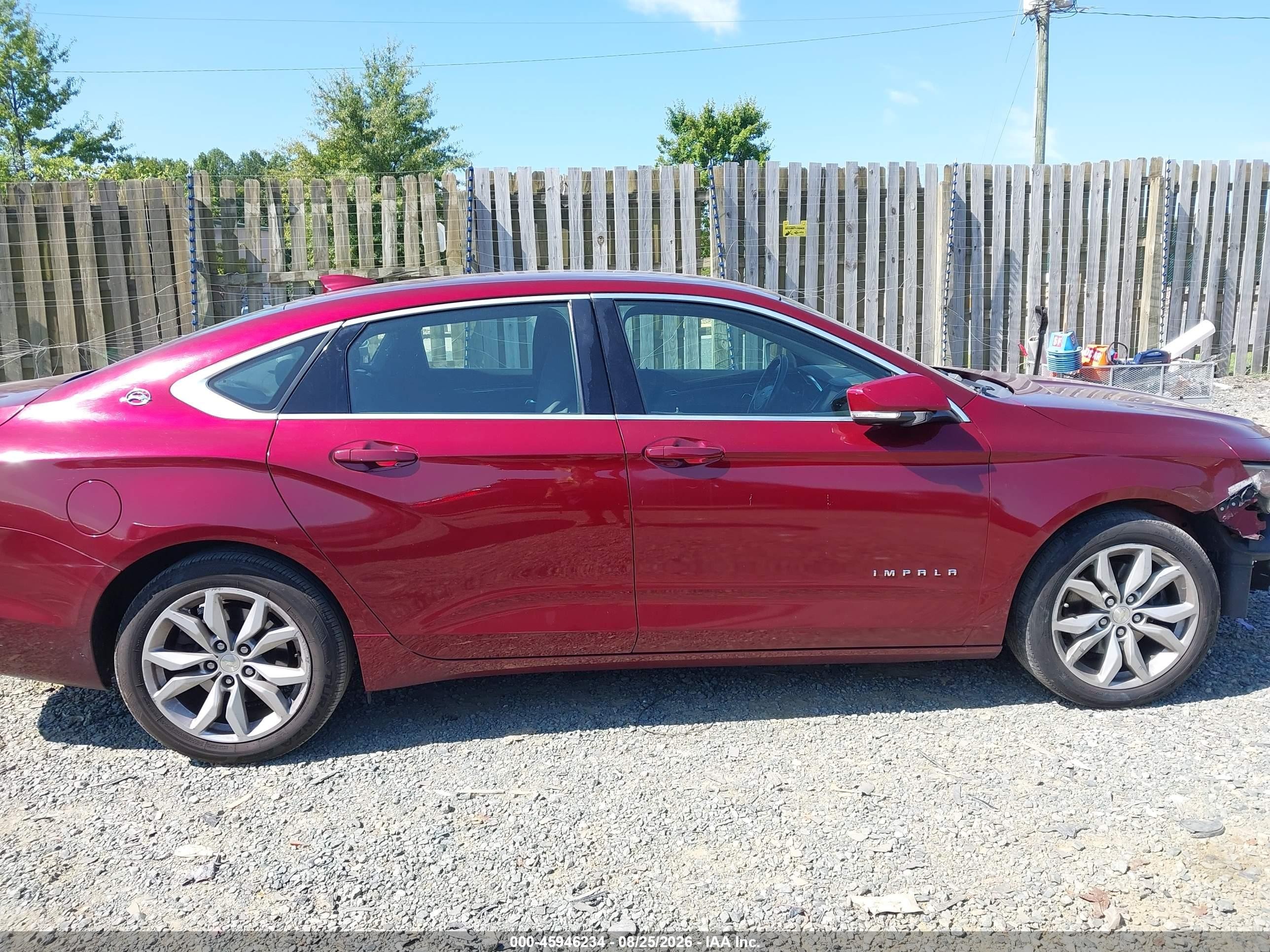 2017 Chevrolet Impala 1lt Red vin: 2G1105SAXH9118994