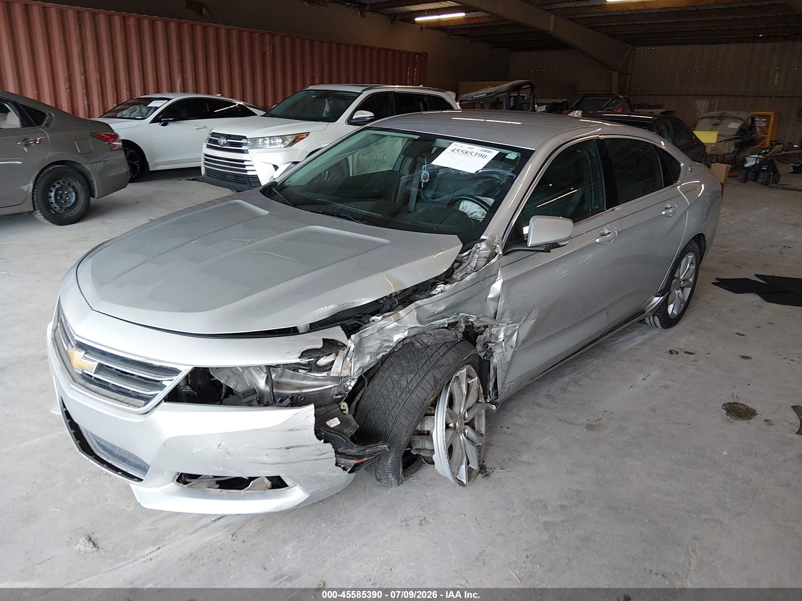 2016 Chevrolet Impala 2lt Серебряный vin: 2G1115S37G9158656
