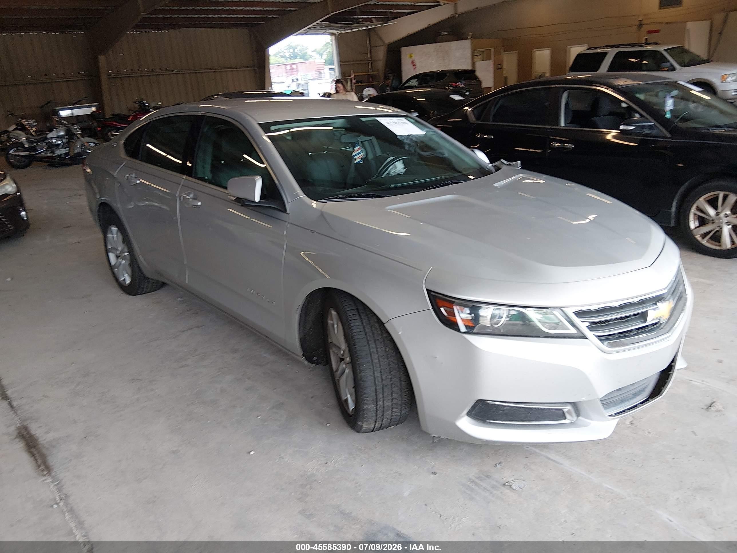 2016 Chevrolet Impala 2lt Серебряный vin: 2G1115S37G9158656