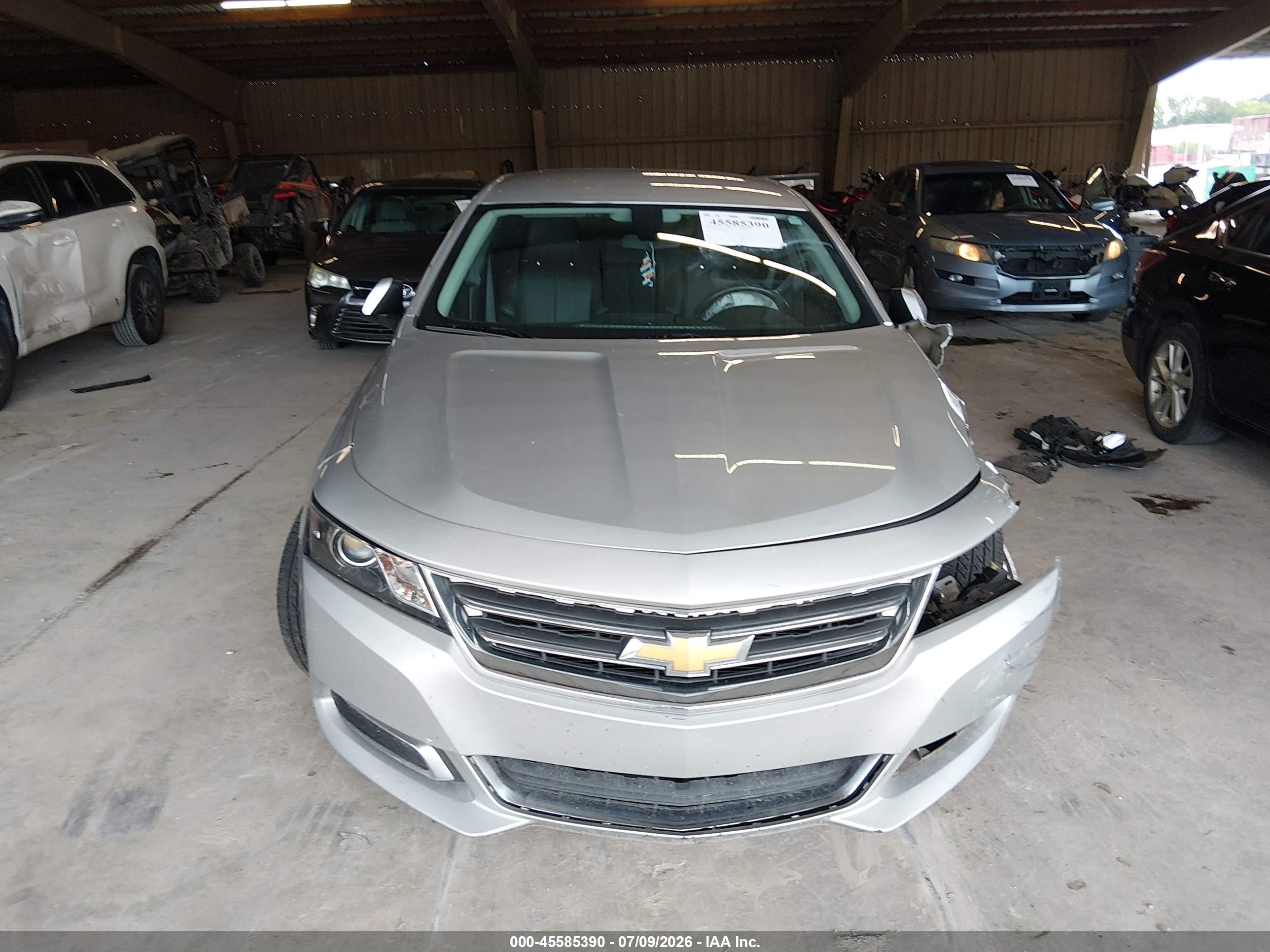 2016 Chevrolet Impala 2lt Серебряный vin: 2G1115S37G9158656