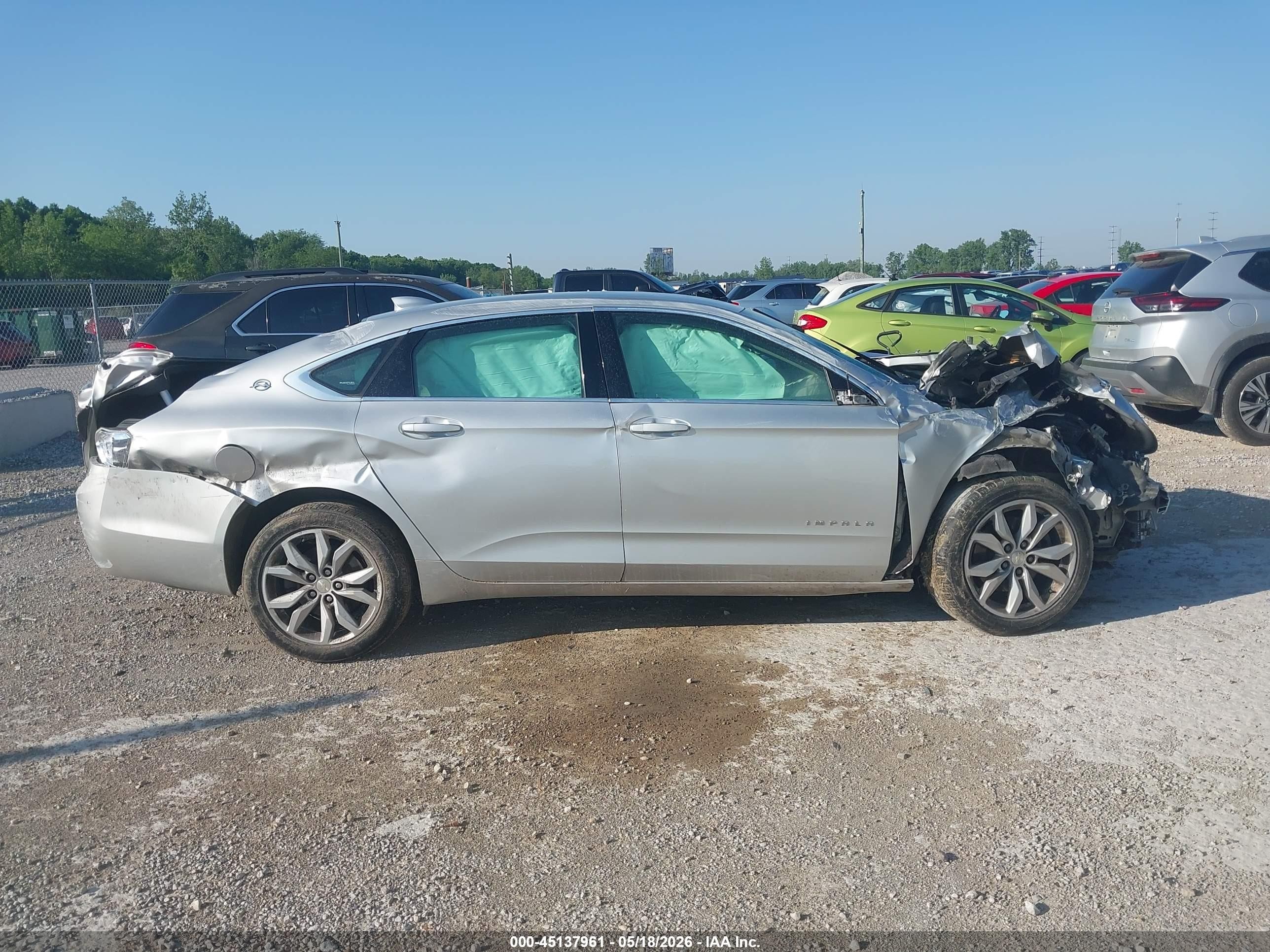 2016 Chevrolet Impala Lt Silver vin: 2G1115S38G9155653