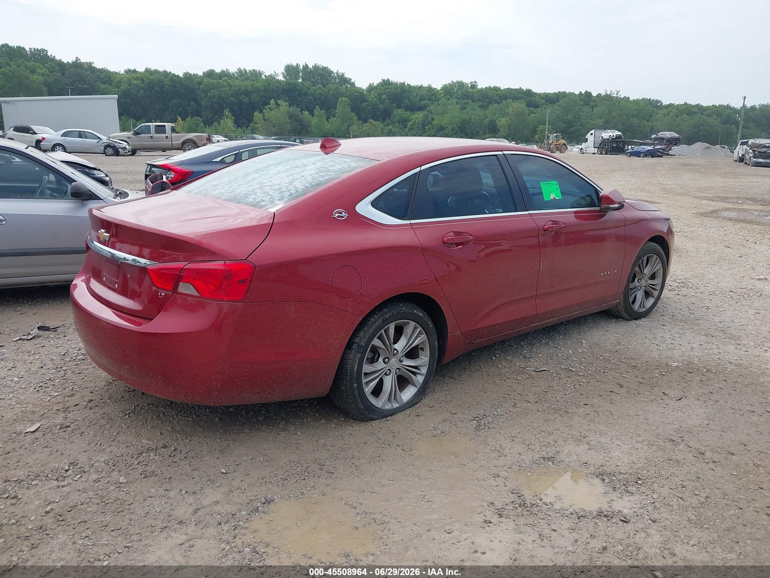 2014 Chevrolet Impala 1lt Red vin: 2G1115SL0E9229290