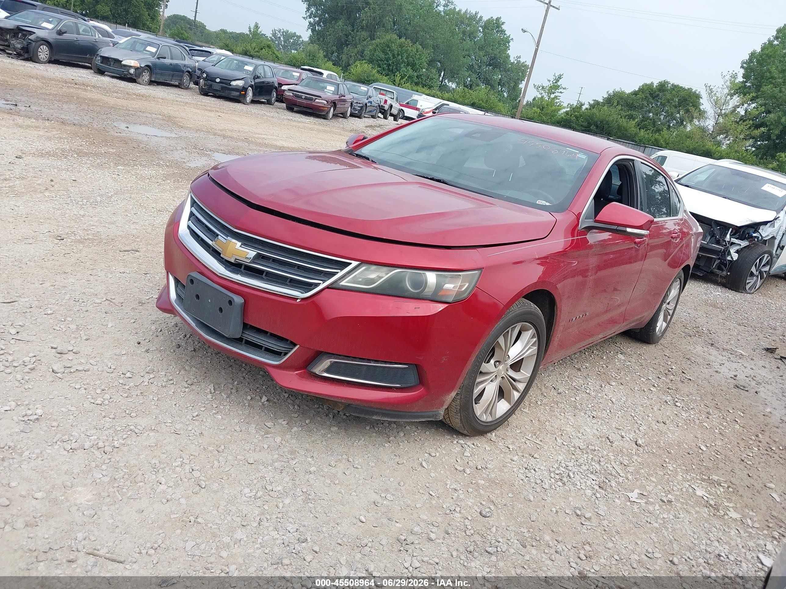 2014 Chevrolet Impala 1lt Red vin: 2G1115SL0E9229290