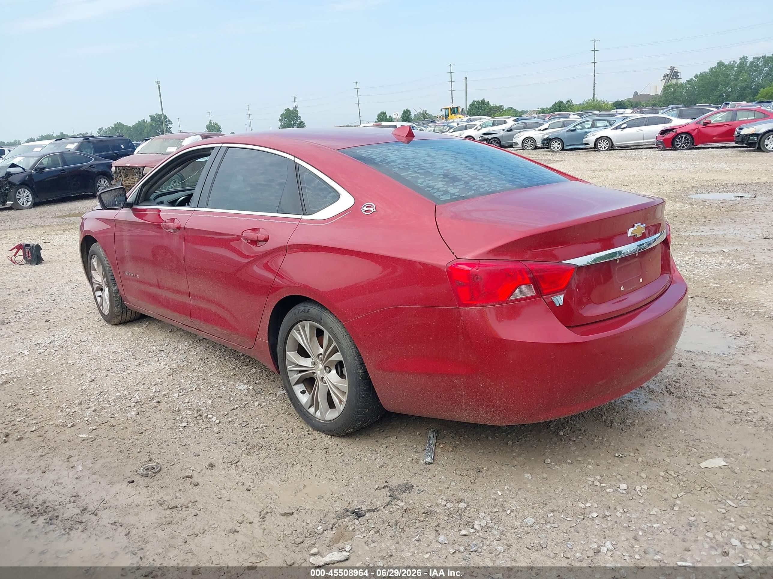 2014 Chevrolet Impala 1lt Red vin: 2G1115SL0E9229290