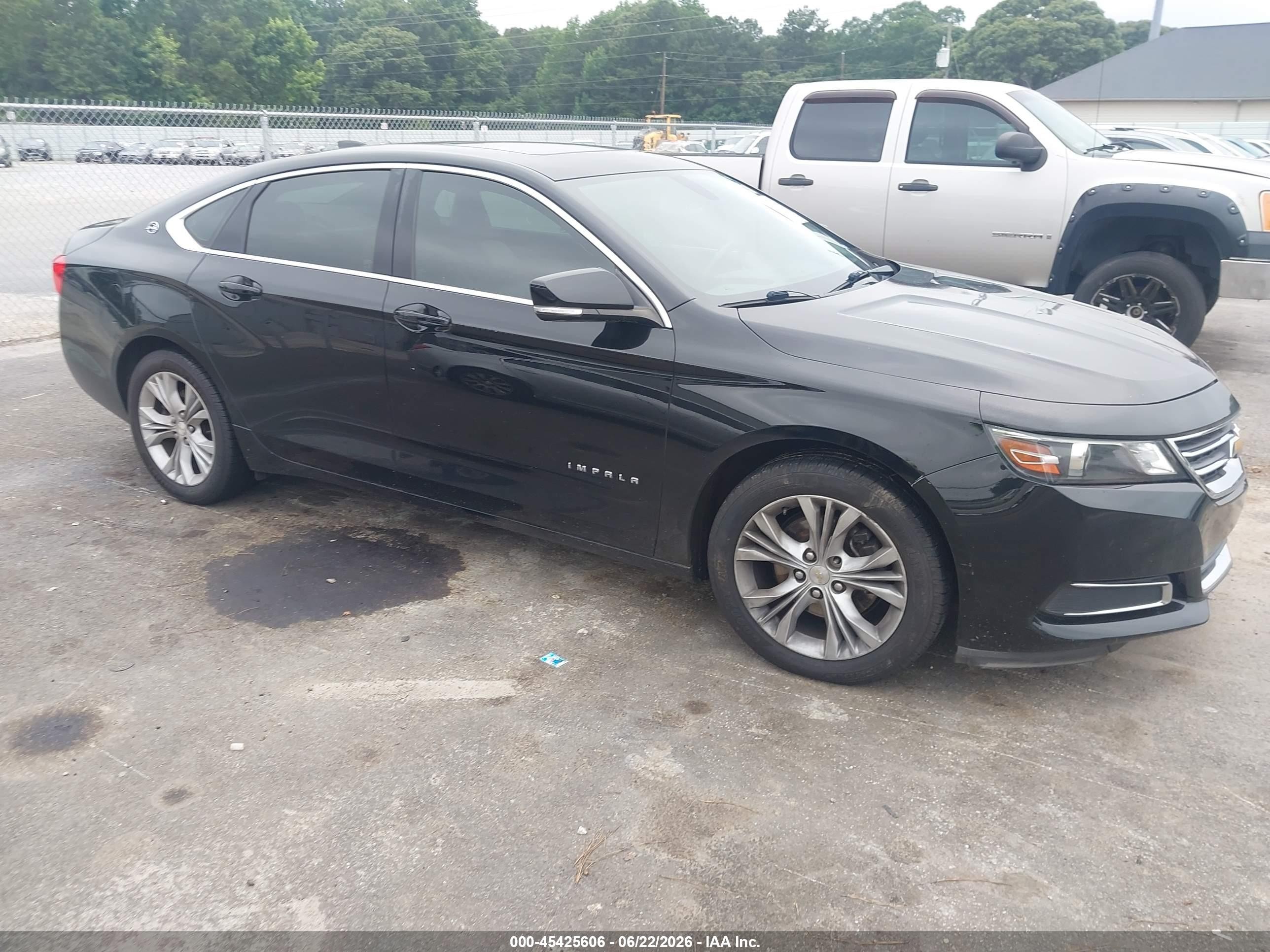 2015 Chevrolet Impala 1lt Black vin: 2G1115SL0F9167634