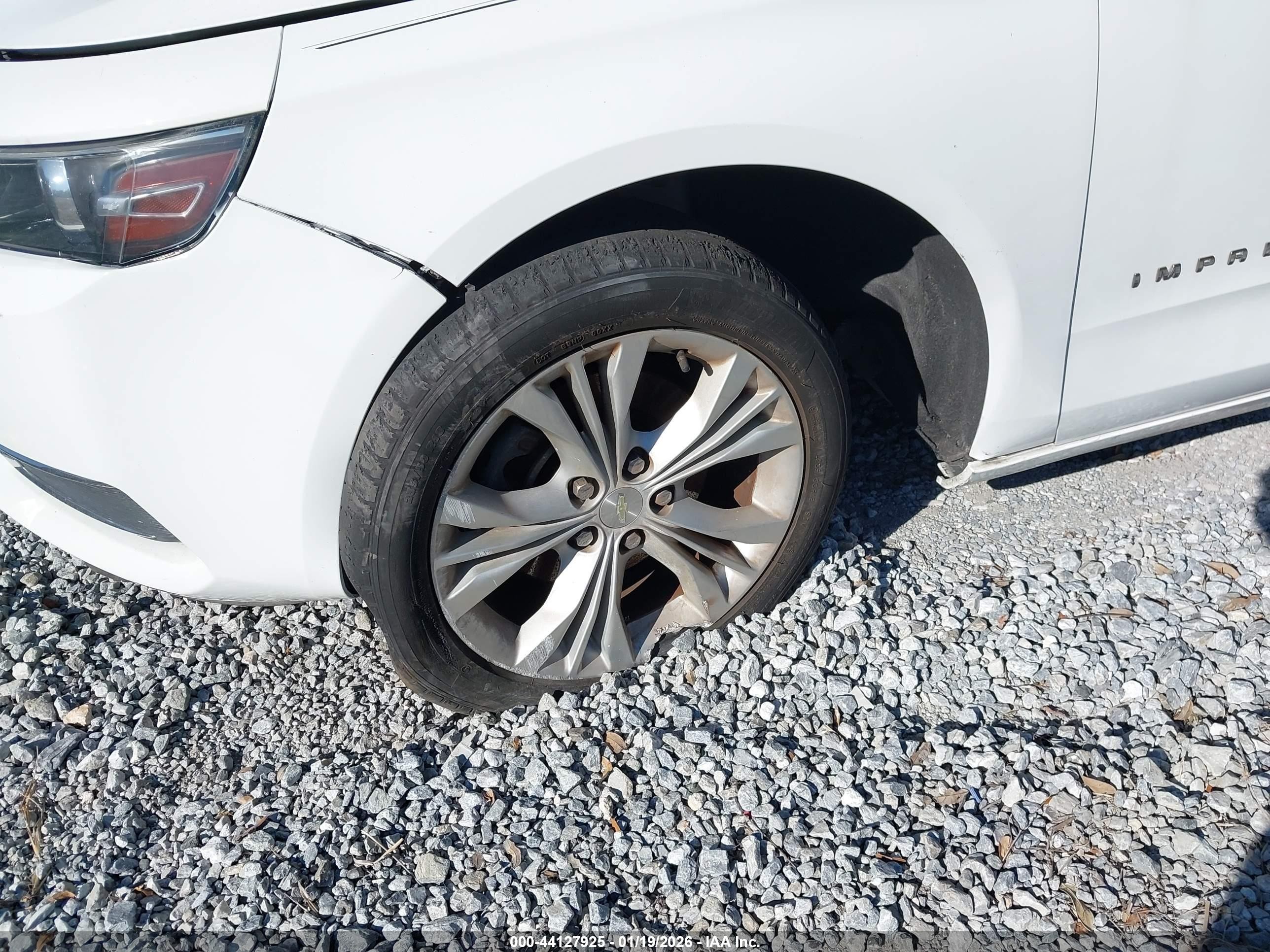 2015 Chevrolet Impala Lt White vin: 2G1115SL2F9175976