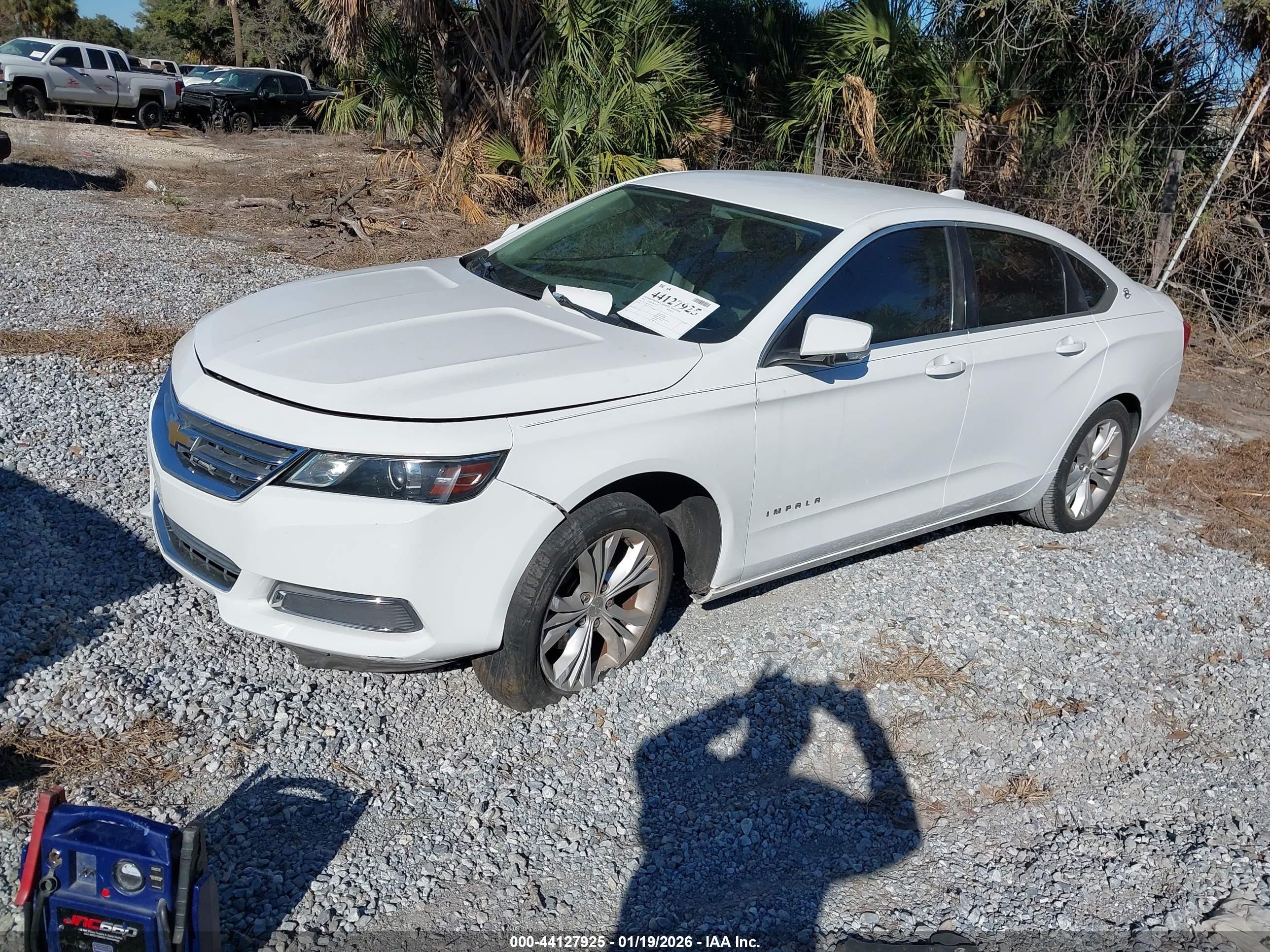 2015 Chevrolet Impala Lt White vin: 2G1115SL2F9175976